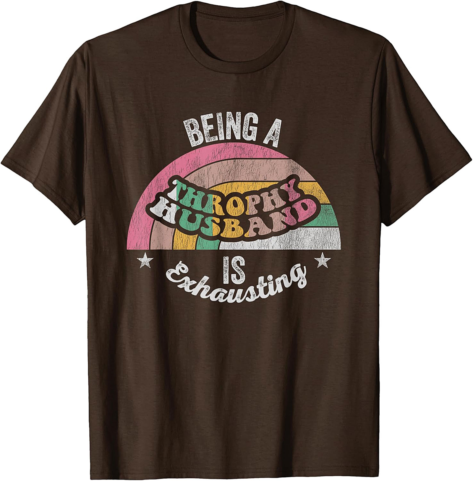 Funny Trophy Husband T-Shirt - Retro Vintage Graphic Tee