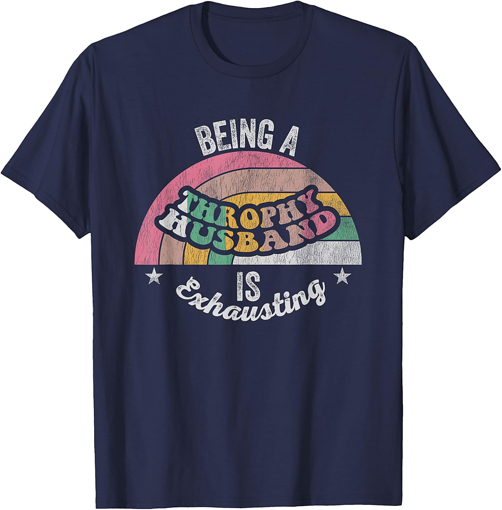 Funny Trophy Husband T-Shirt - Retro Vintage Graphic Tee