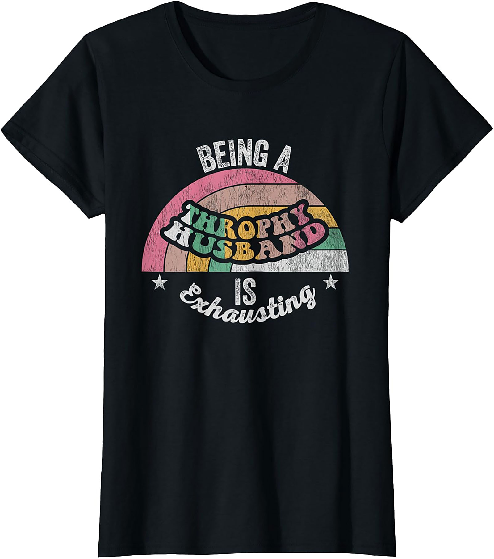 Funny Trophy Husband T-Shirt - Retro Vintage Graphic Tee