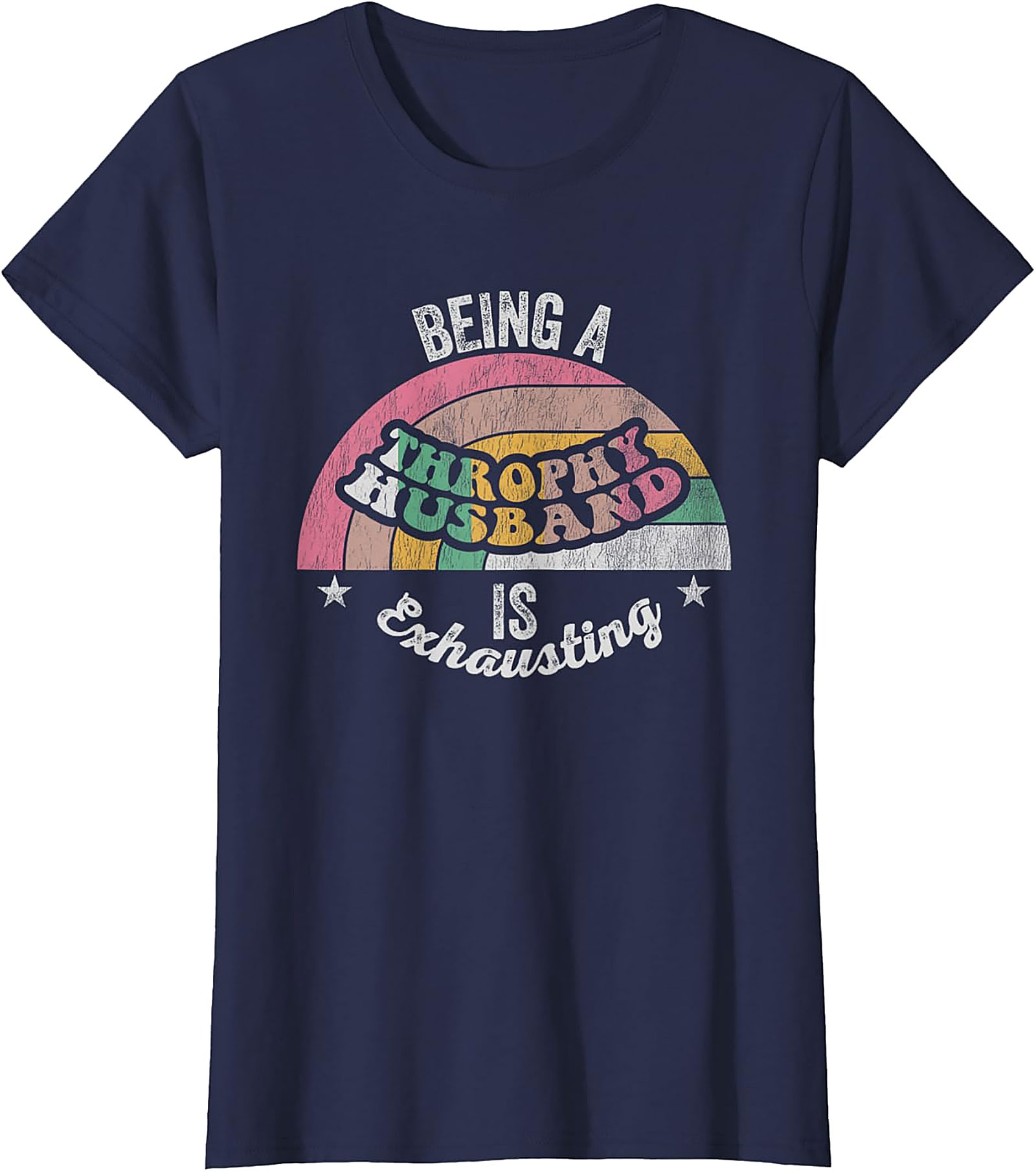 Funny Trophy Husband T-Shirt - Retro Vintage Graphic Tee