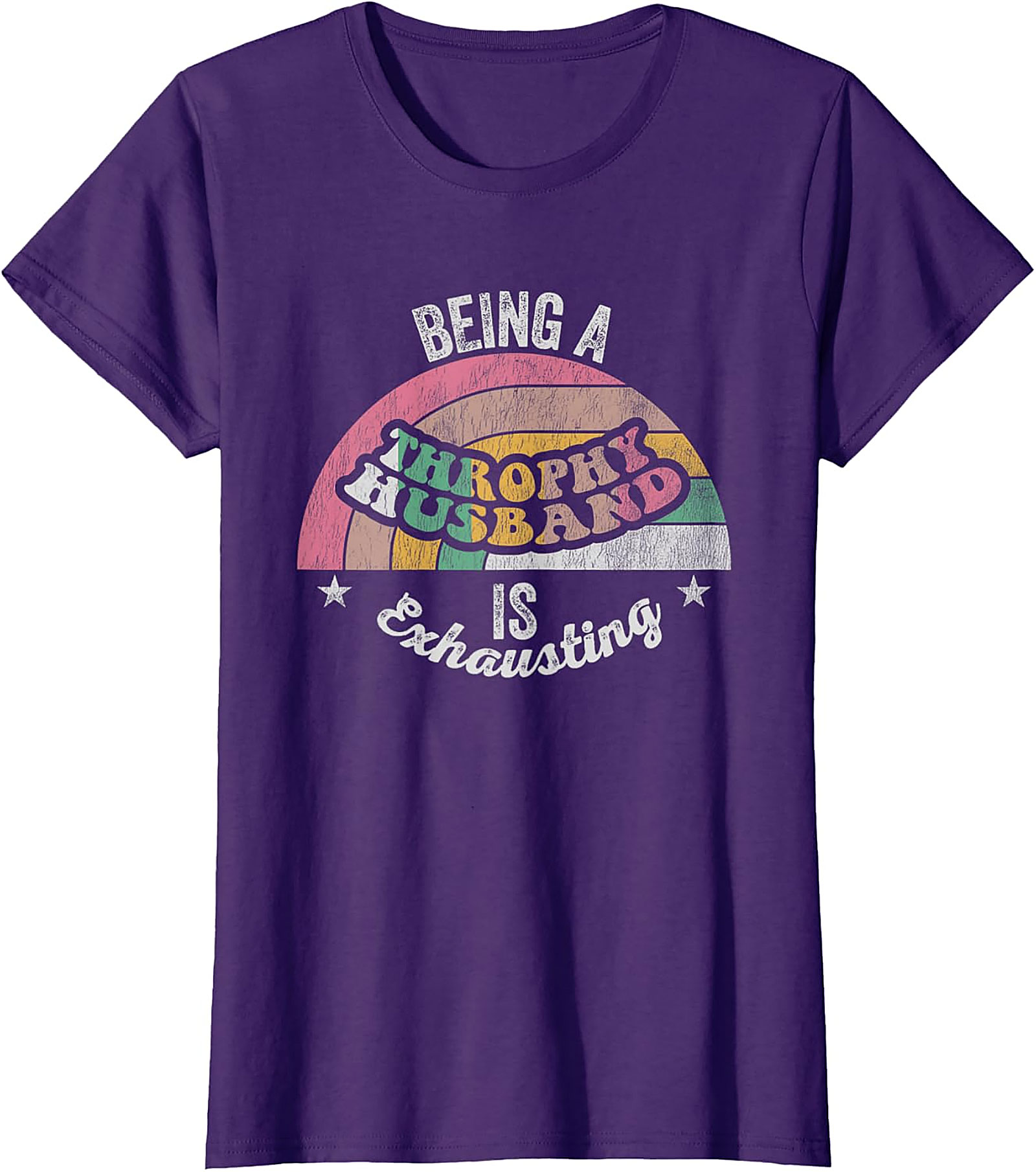 Funny Trophy Husband T-Shirt - Retro Vintage Graphic Tee