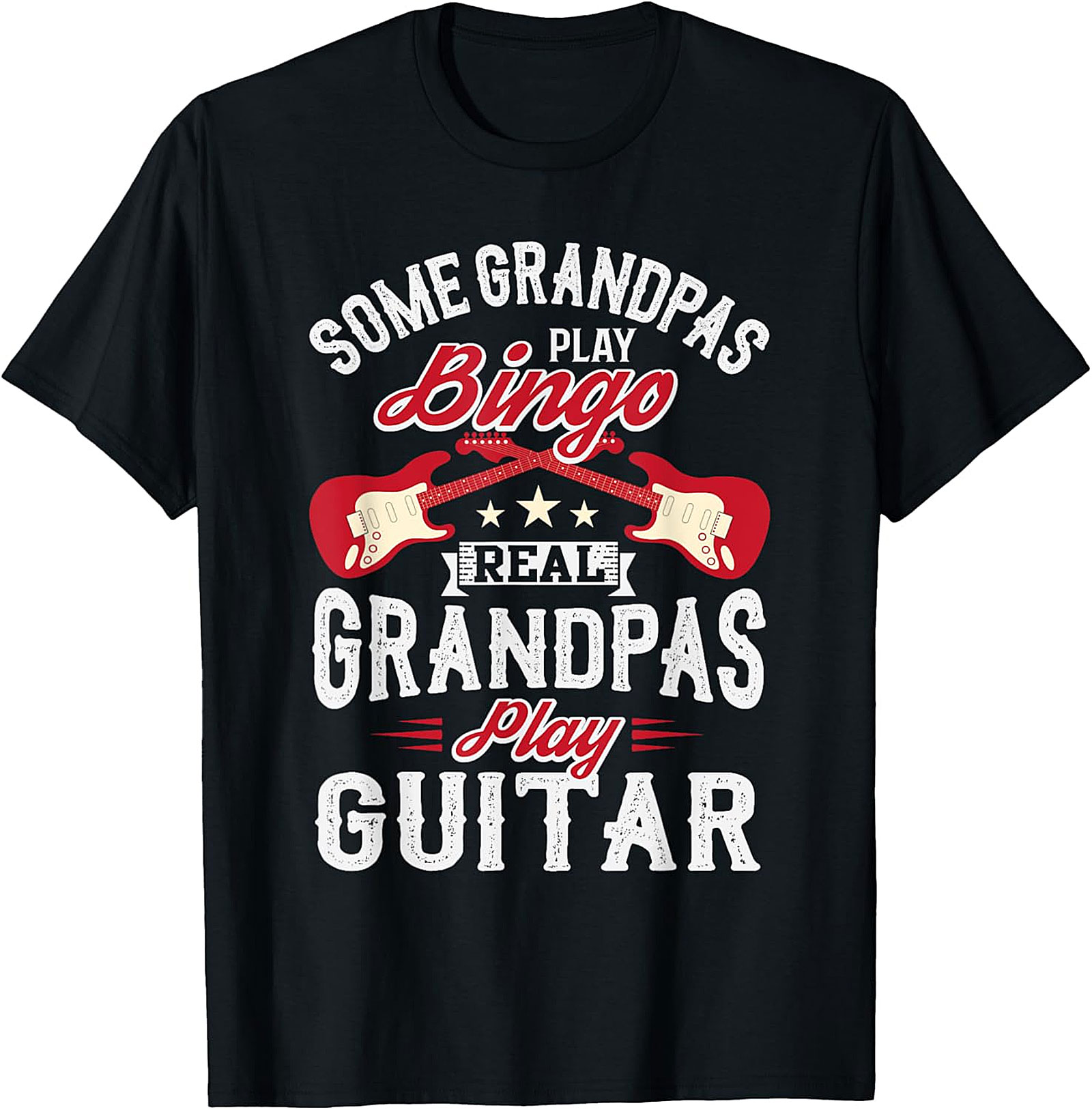  Real Grandpas Play Guitar Shirt | Funny Music Grandpa Tee