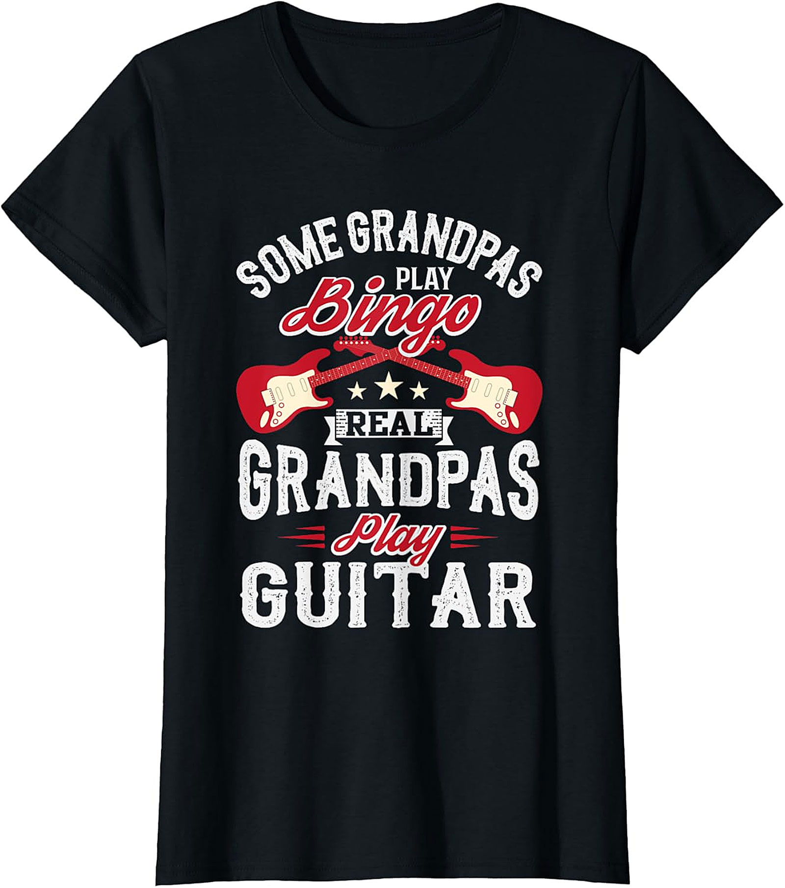  Real Grandpas Play Guitar Shirt | Funny Music Grandpa Tee