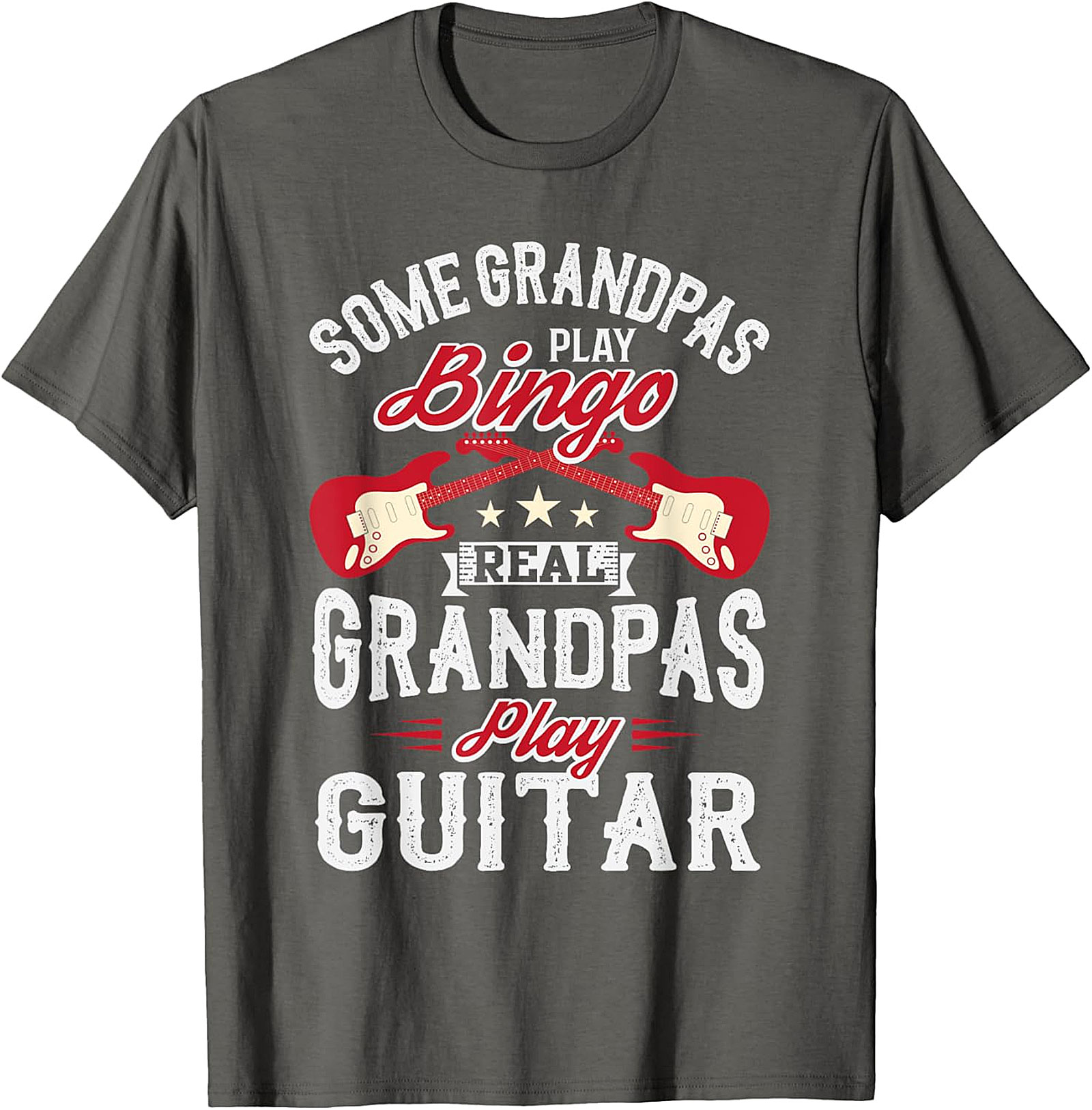  Real Grandpas Play Guitar Shirt | Funny Music Grandpa Tee