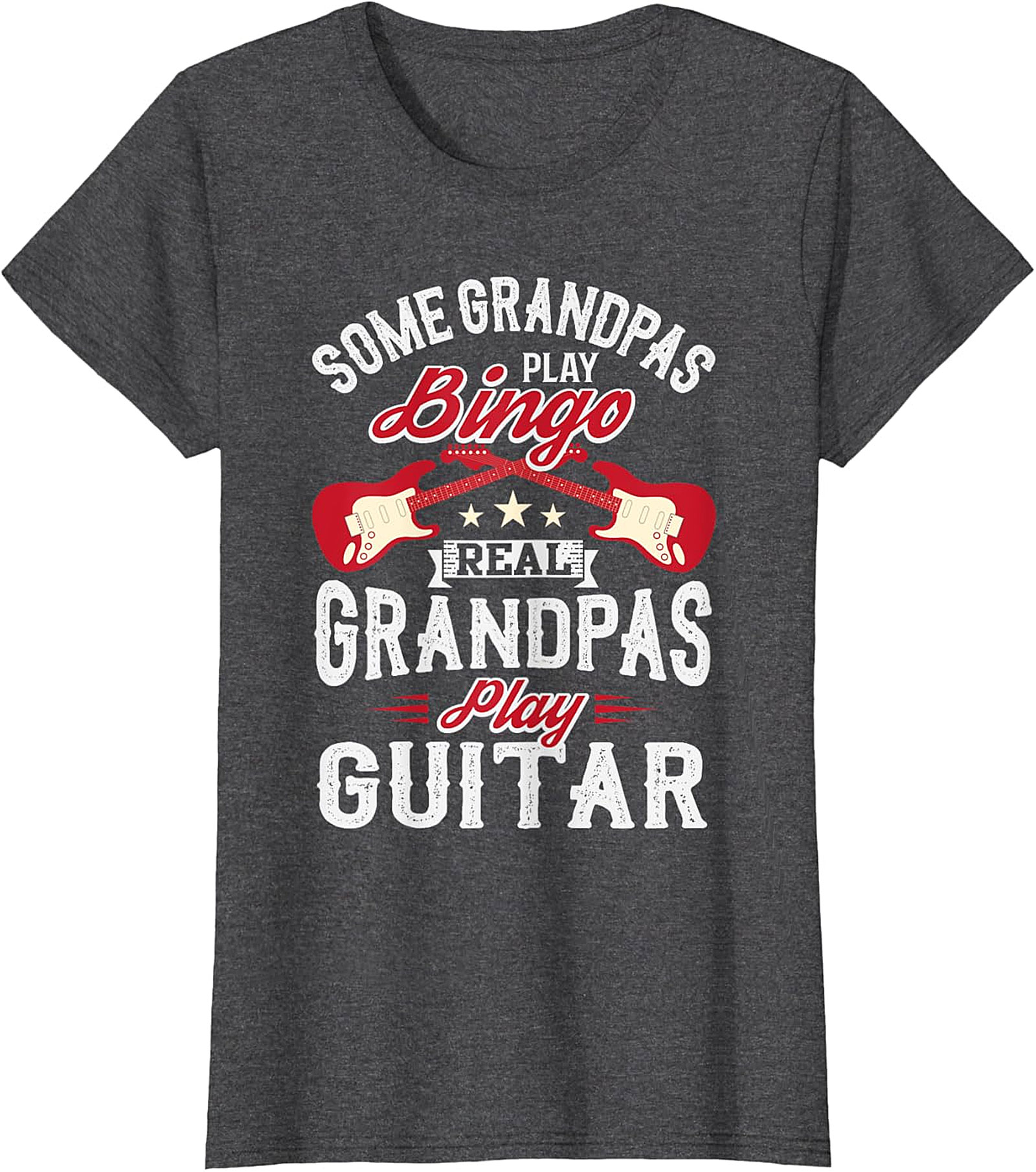  Real Grandpas Play Guitar Shirt | Funny Music Grandpa Tee