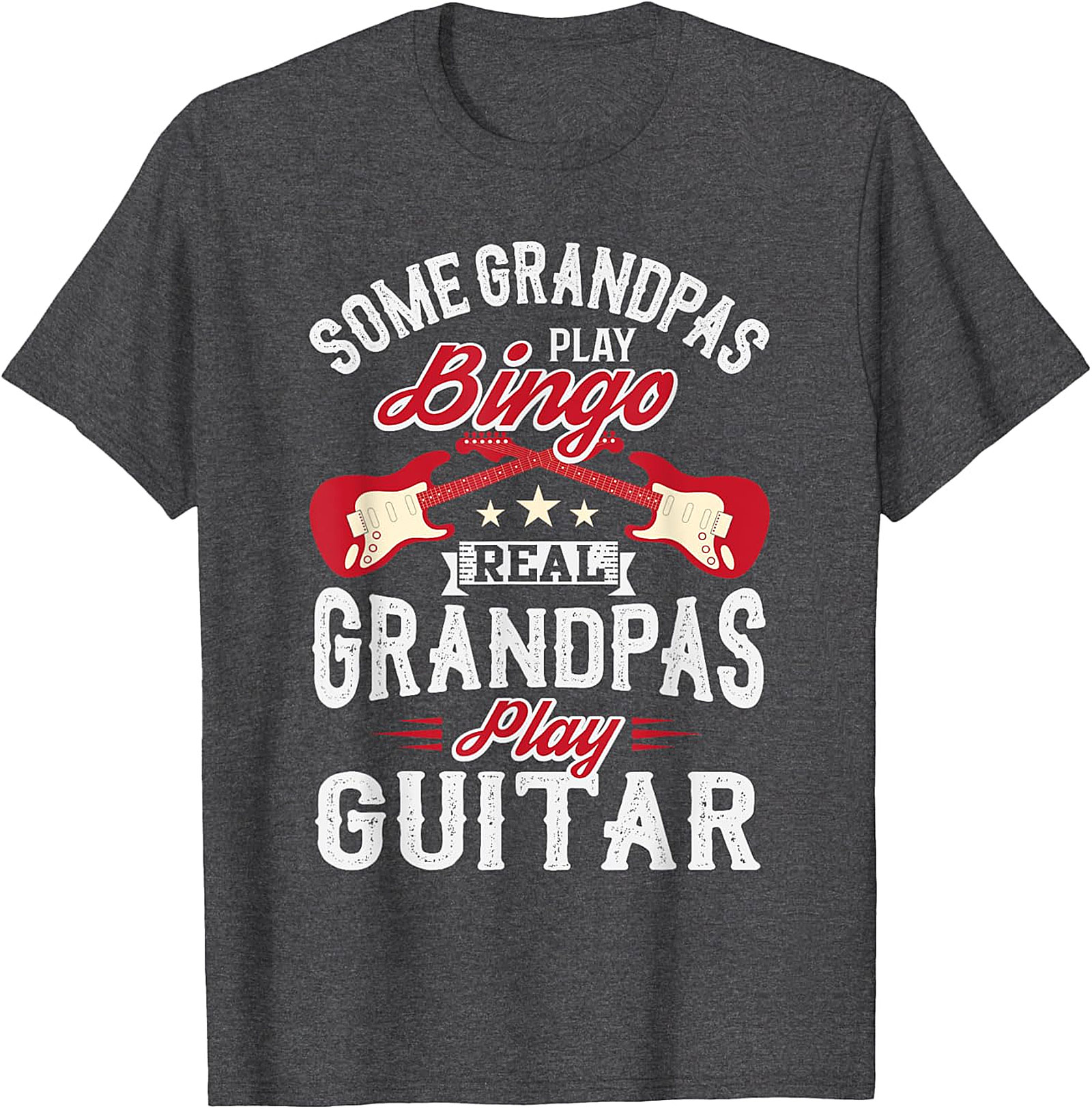  Real Grandpas Play Guitar Shirt | Funny Music Grandpa Tee