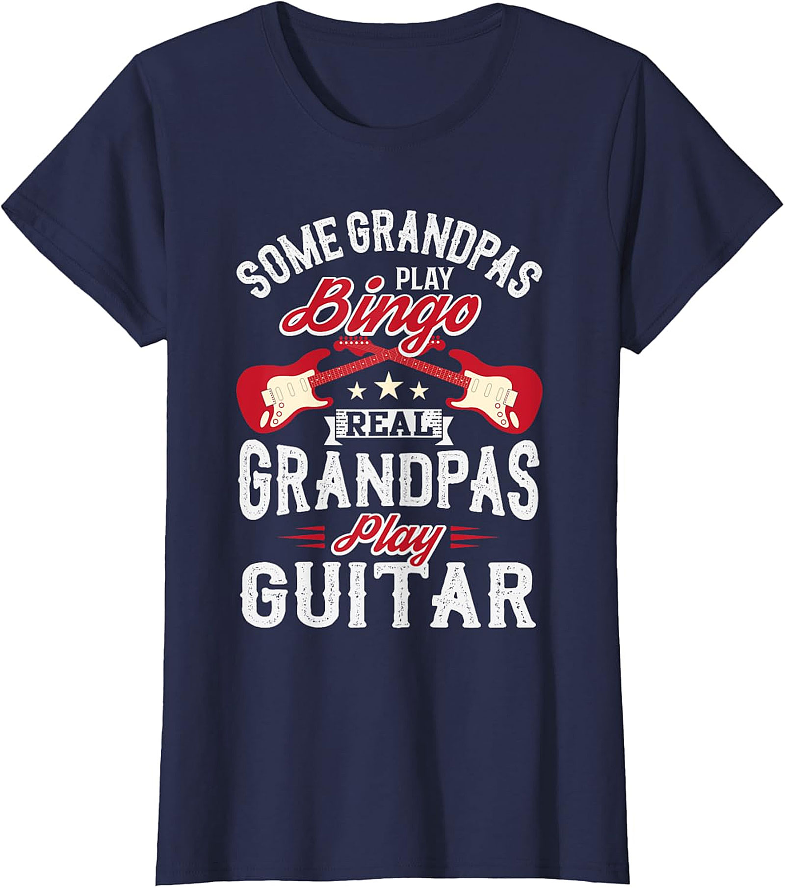  Real Grandpas Play Guitar Shirt | Funny Music Grandpa Tee