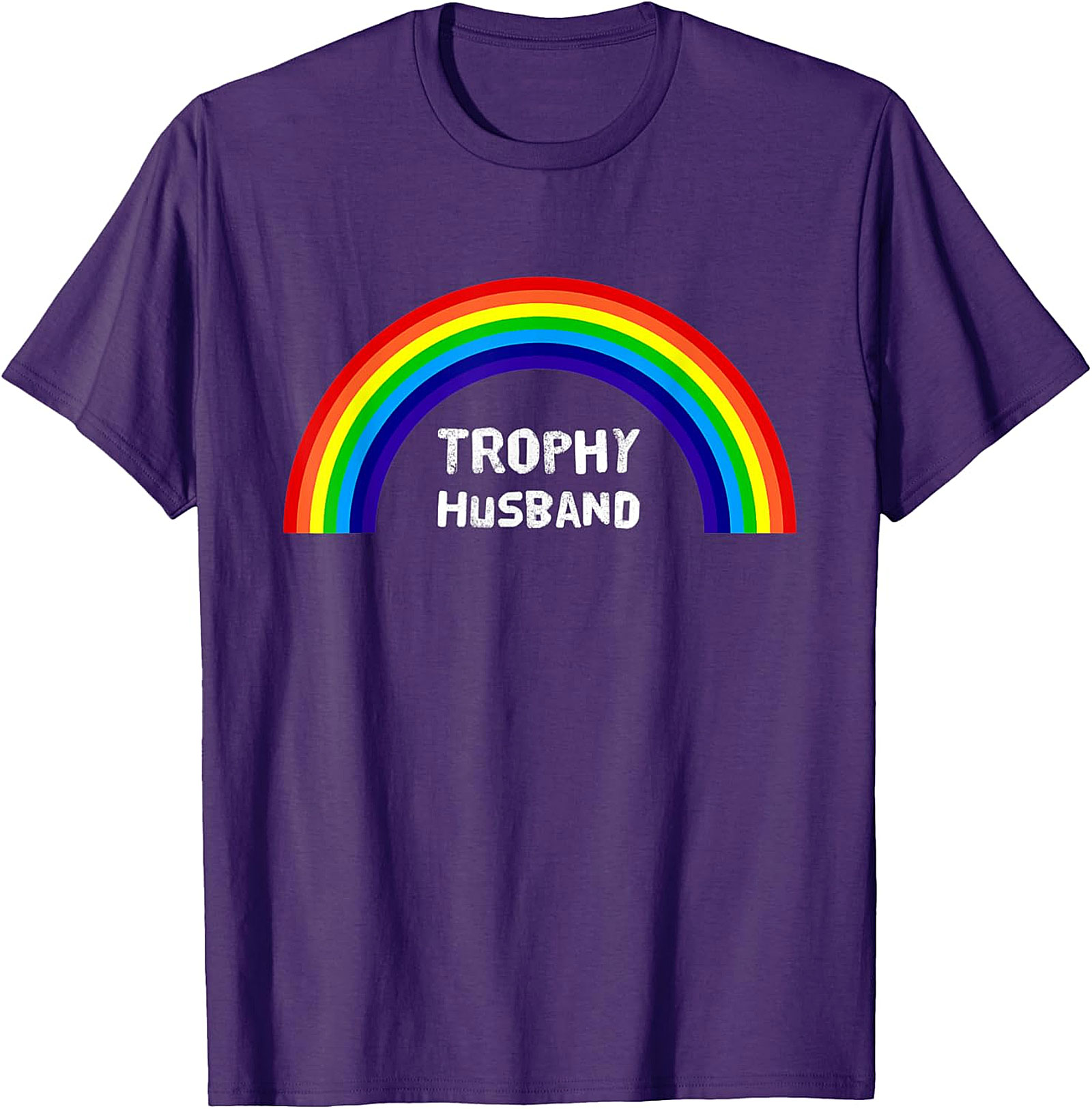 Trophy Husband Shirt - Funny Rainbow Graphic Tee
