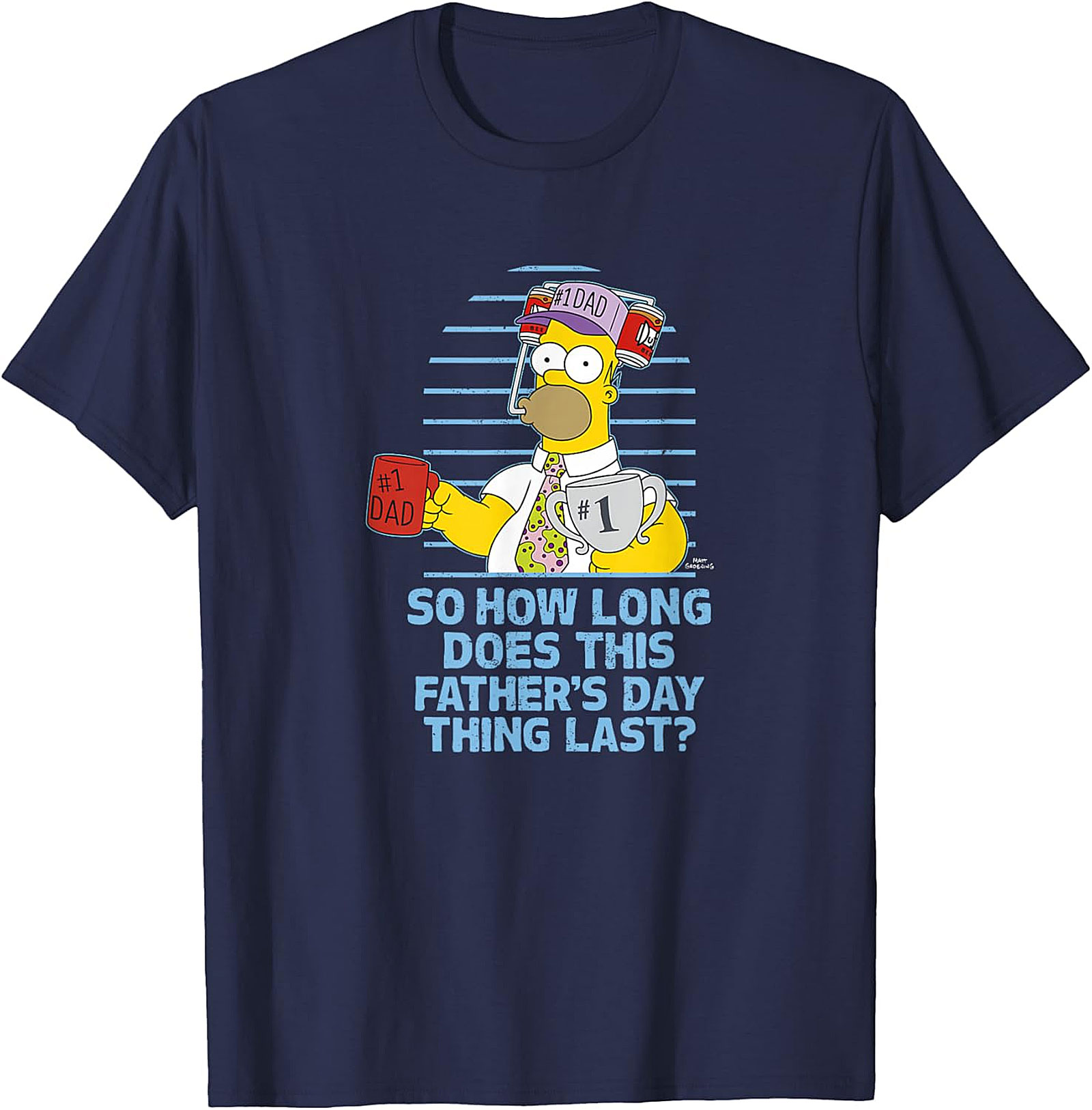 Funny Father's Day Tee | Homer Simpson Dad T-Shirt