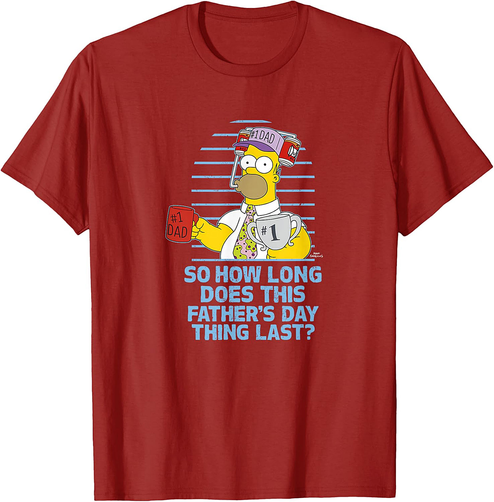 Funny Father's Day Tee | Homer Simpson Dad T-Shirt