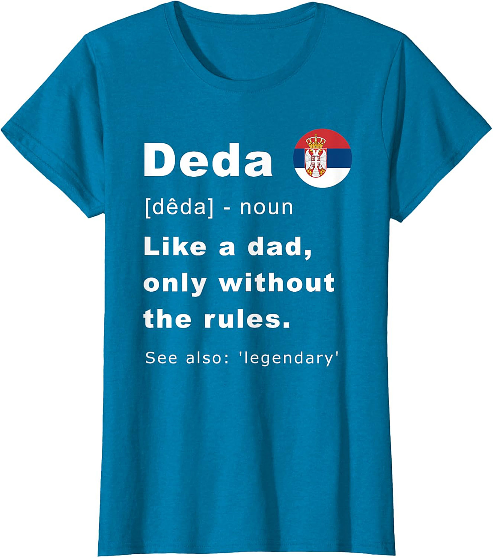 Serbian Deda T-Shirt | Funny Serbian Grandpa Gift Tee