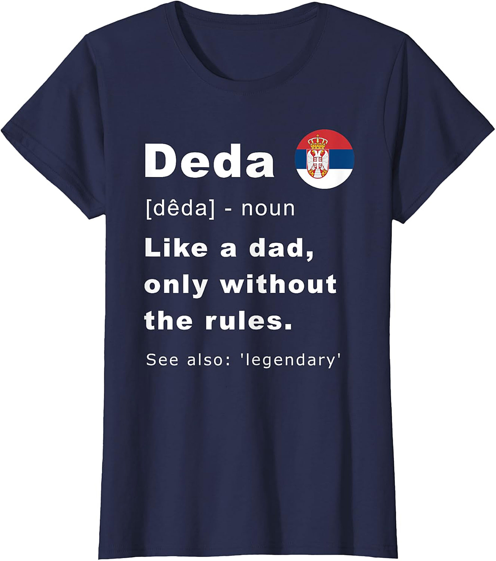 Serbian Deda T-Shirt | Funny Serbian Grandpa Gift Tee