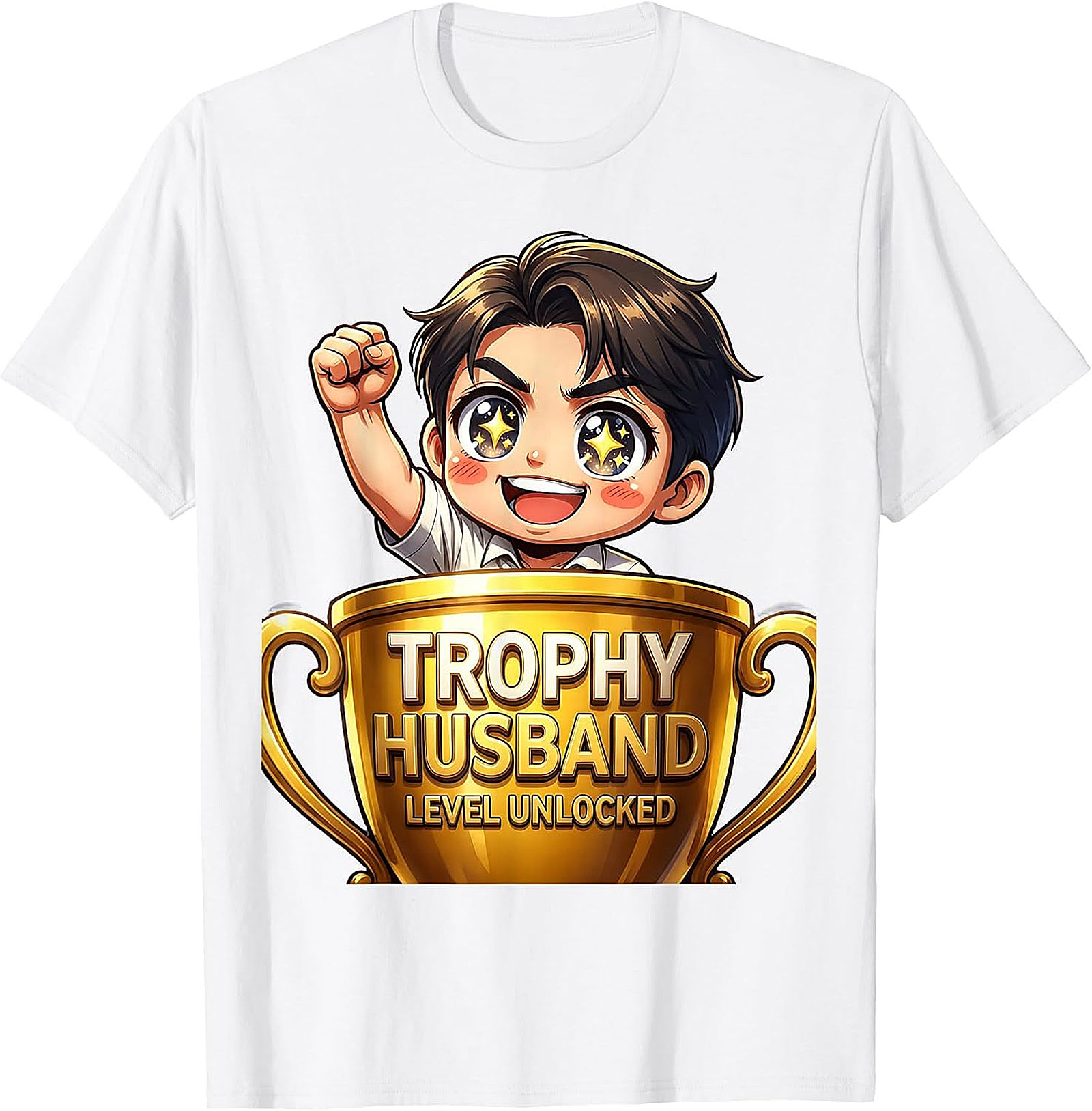 Trophy Husband Graphic Tee - Funny Unisex Cotton Shirt