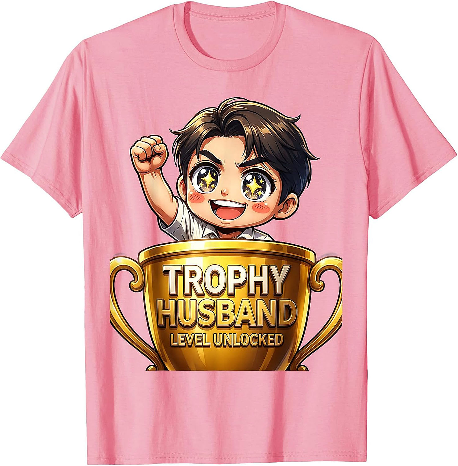 Trophy Husband Graphic Tee - Funny Unisex Cotton Shirt