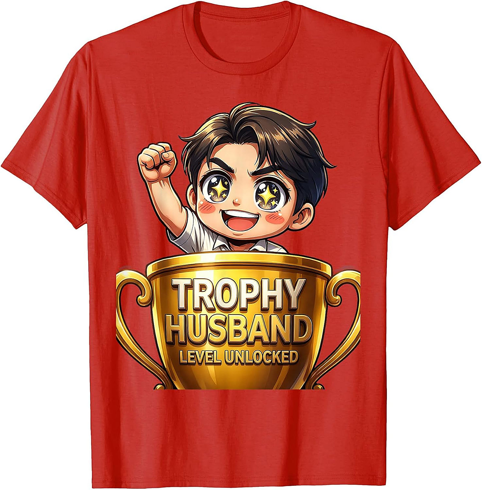 Trophy Husband Graphic Tee - Funny Unisex Cotton Shirt