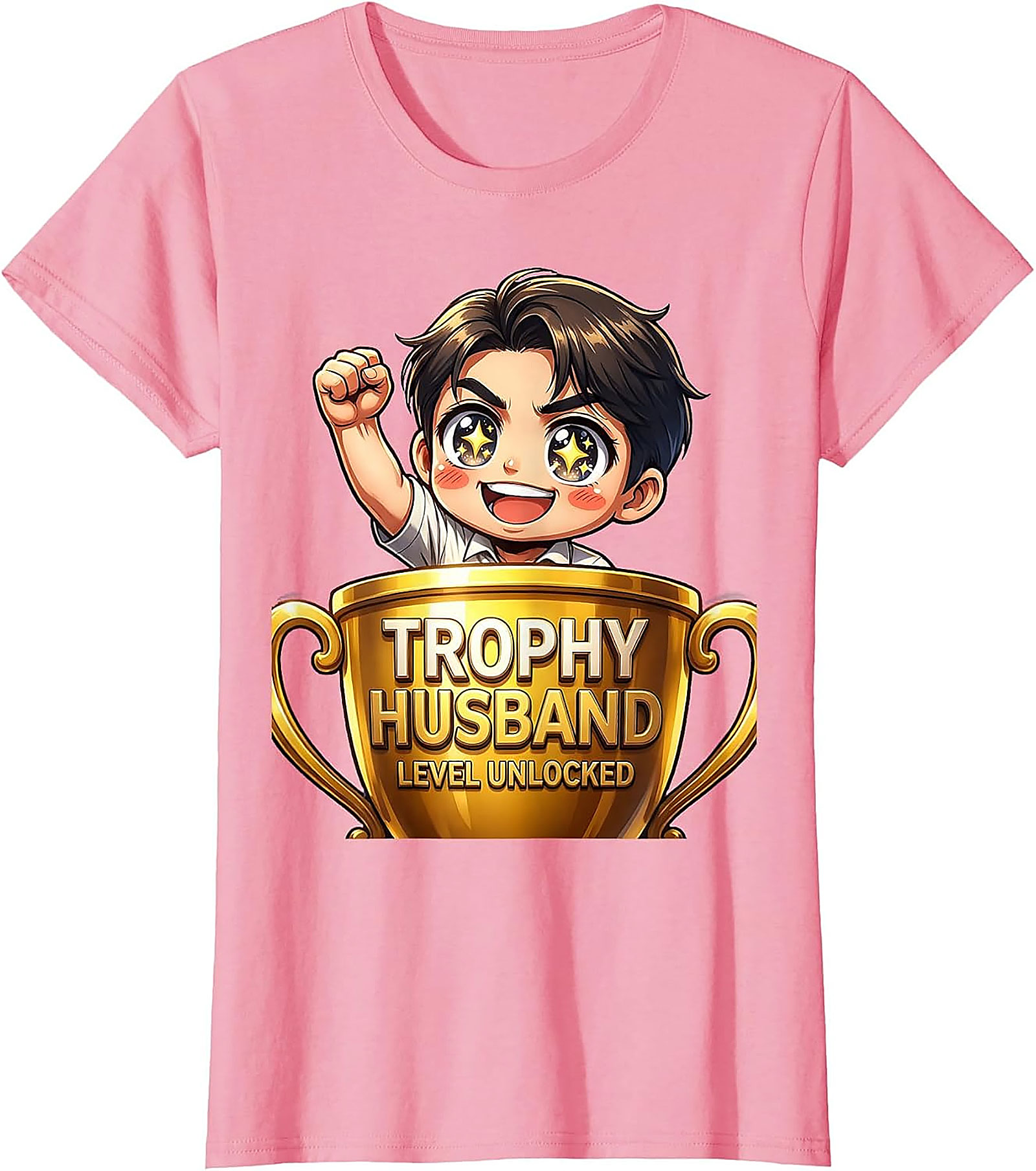 Trophy Husband Graphic Tee - Funny Unisex Cotton Shirt