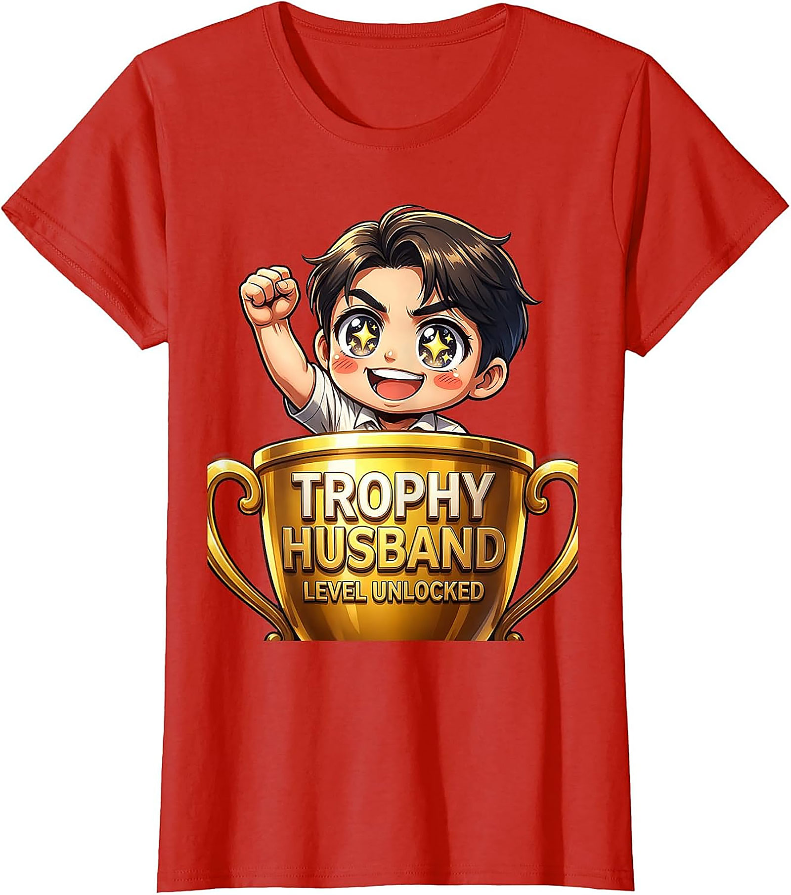 Trophy Husband Graphic Tee - Funny Unisex Cotton Shirt