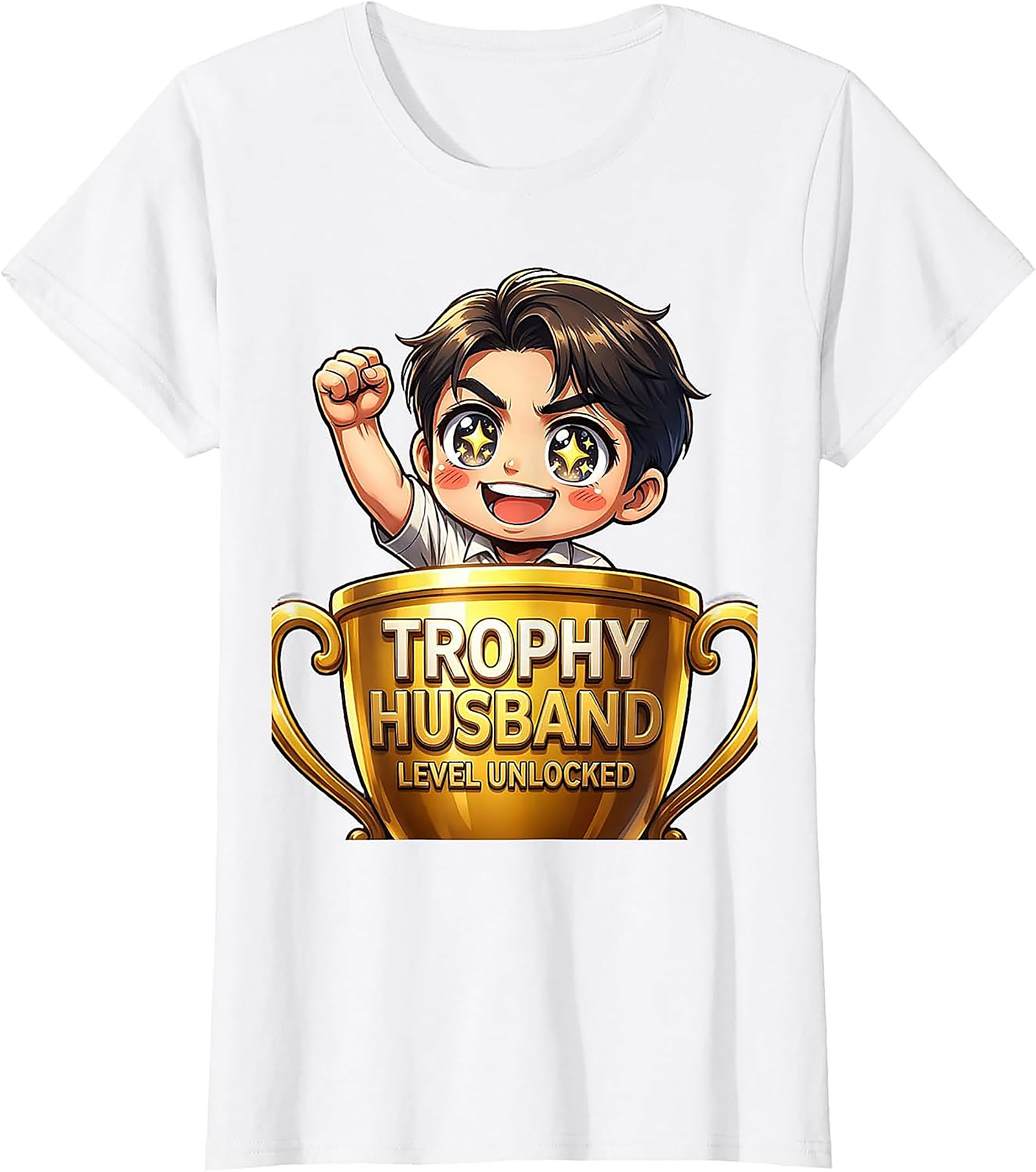 Trophy Husband Graphic Tee - Funny Unisex Cotton Shirt