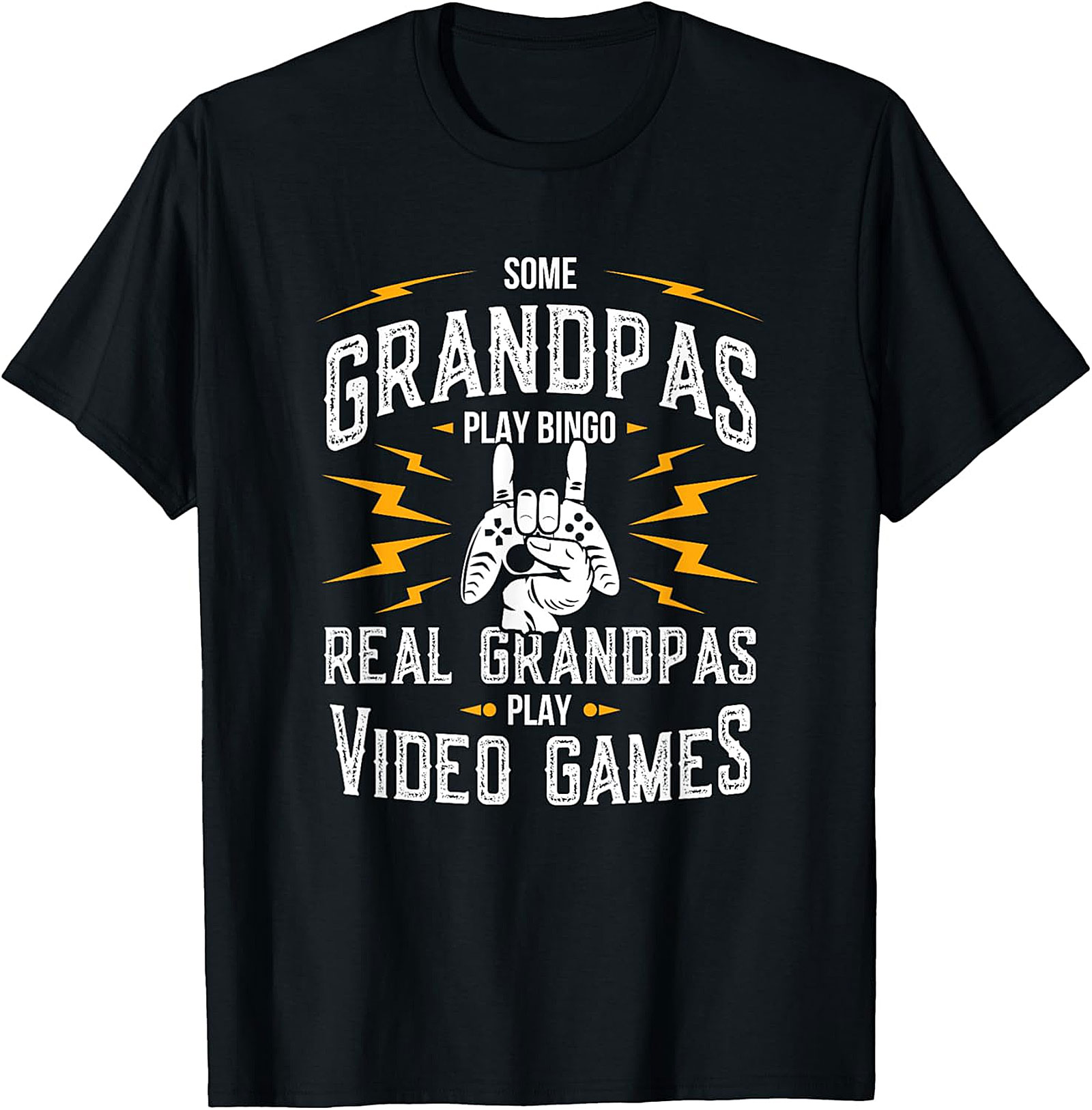 Gamer Grandpa T-Shirt | Funny Real Grandpas Gaming Tee