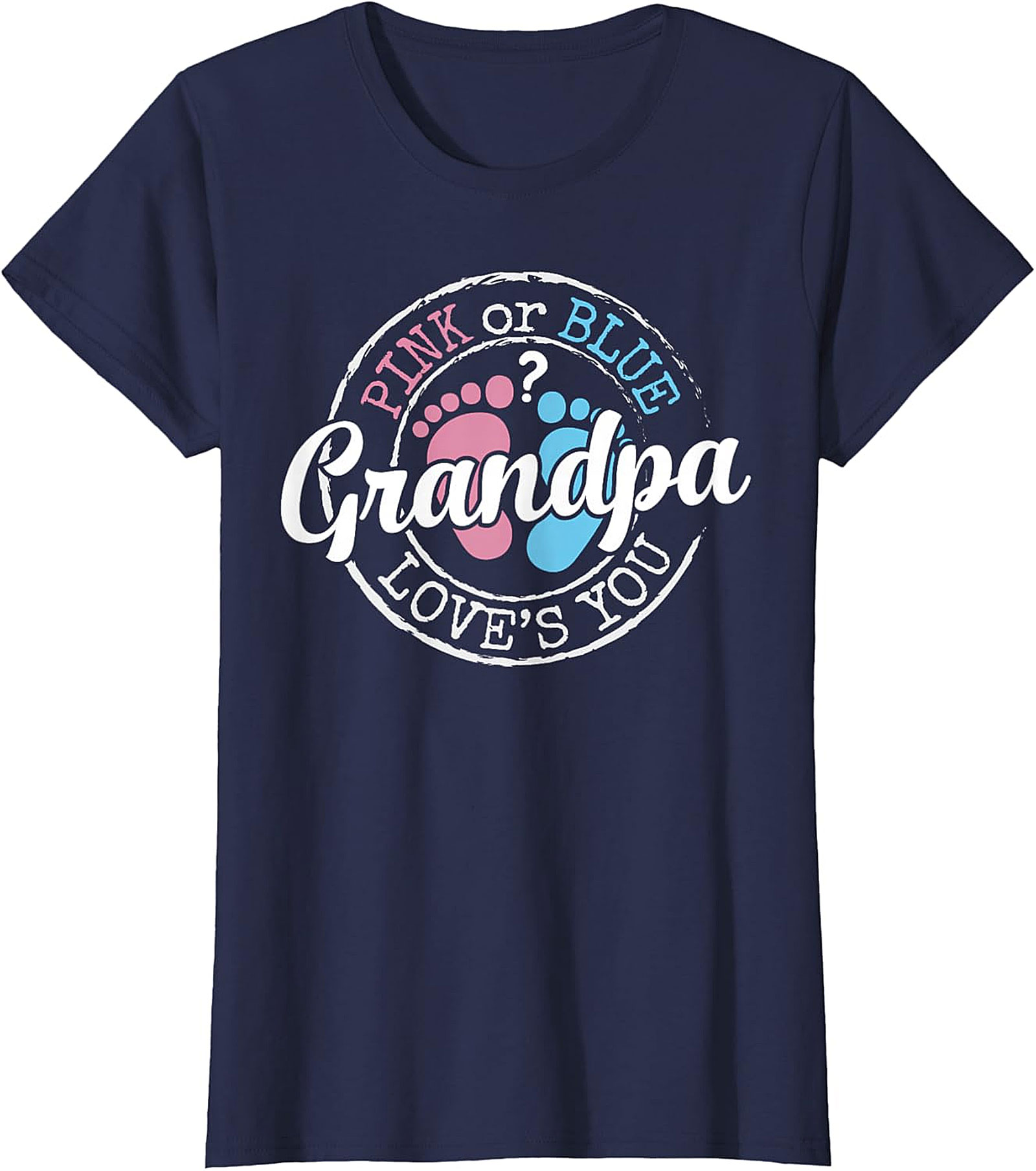 Gender Reveal Grandpa T-Shirt | Pink or Blue Tee
