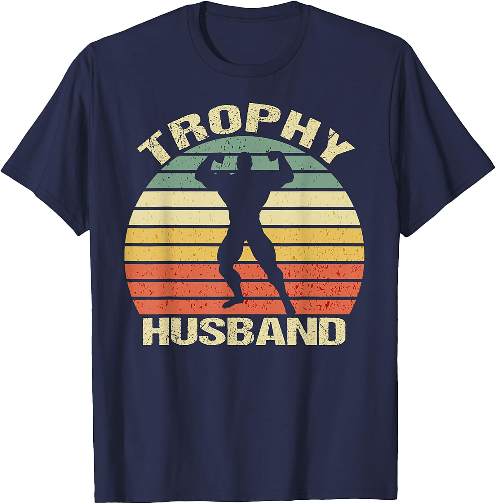 Retro Trophy Husband T-Shirt | Funny Graphic Tee for Men