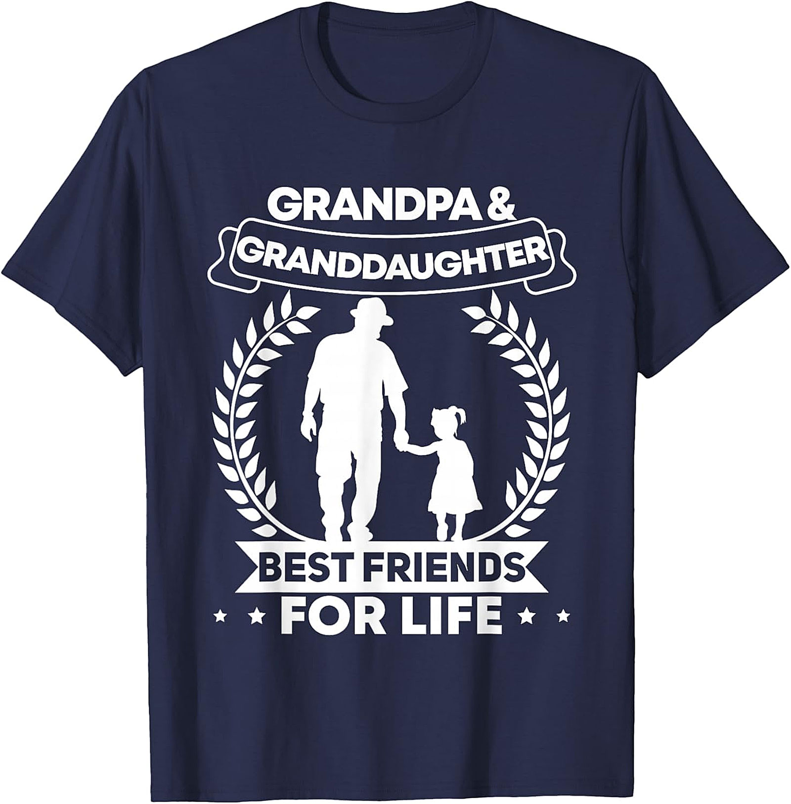 Grandpa & Granddaughter Best Friends T-Shirt | Family Gift