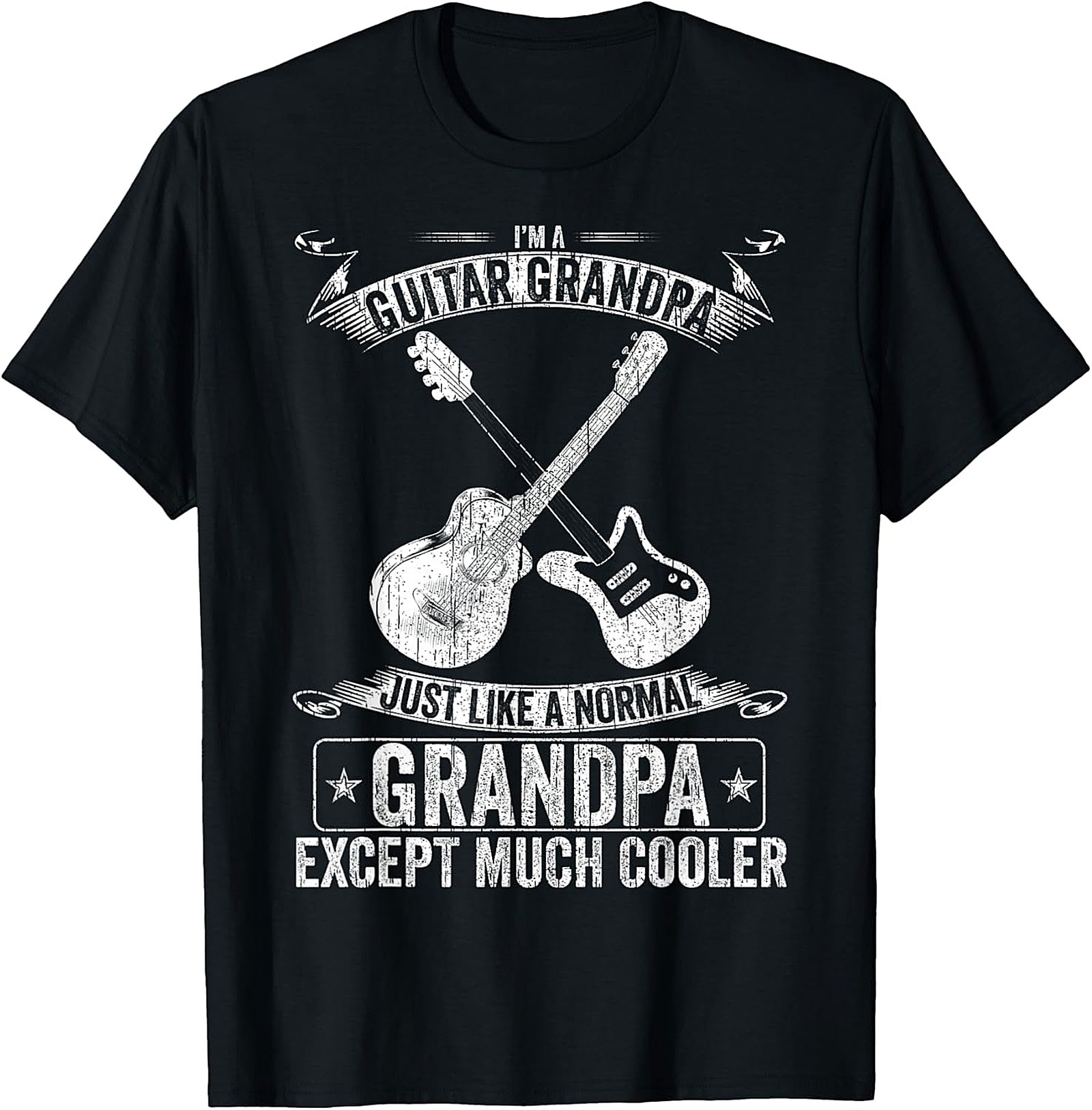 Guitar Grandpa T-Shirt | Funny Gift Tee for Cool Grandpas
