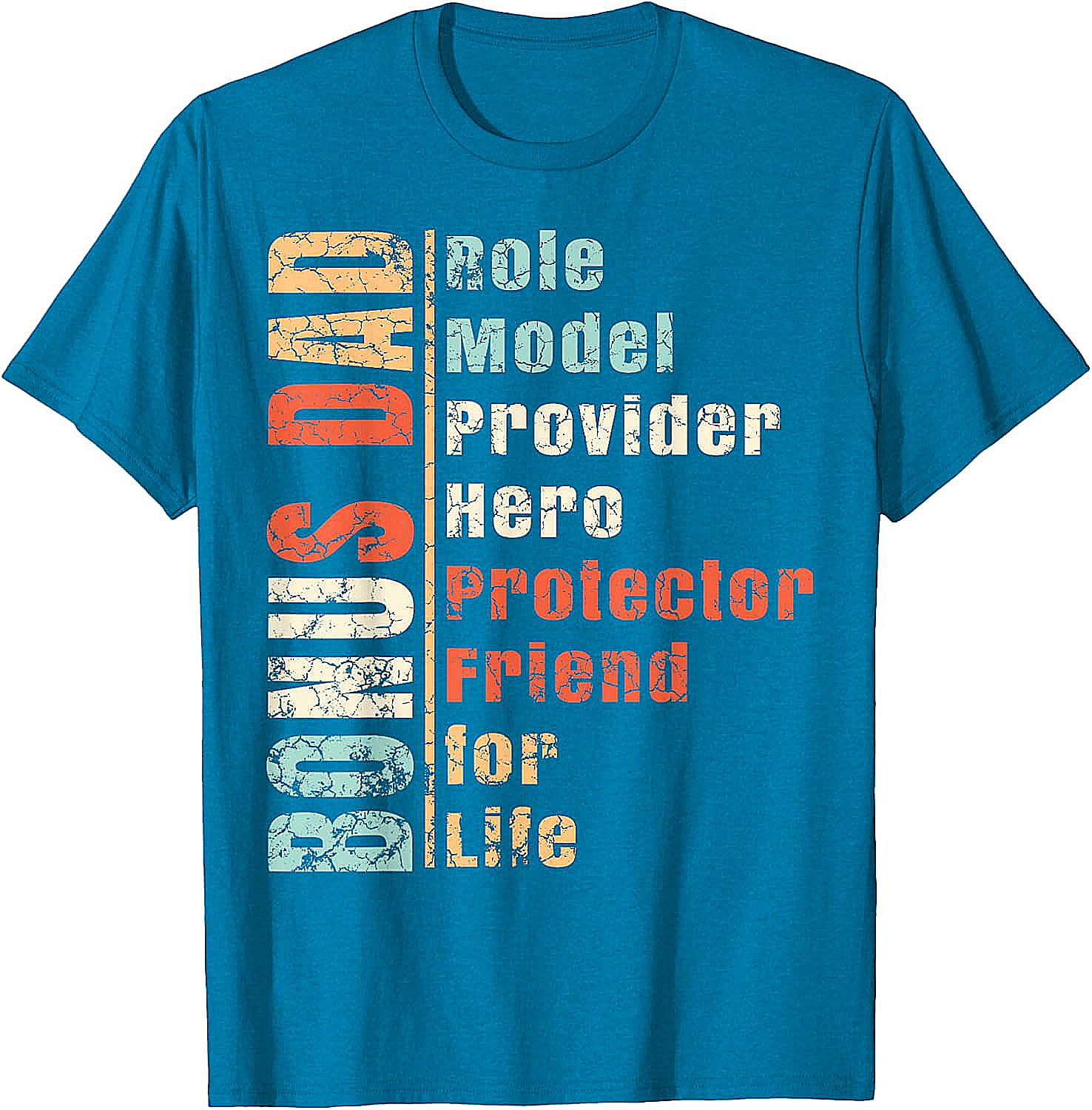 Retro Bonus Dad Graphic Tee Best Stepdad Gift Shirt