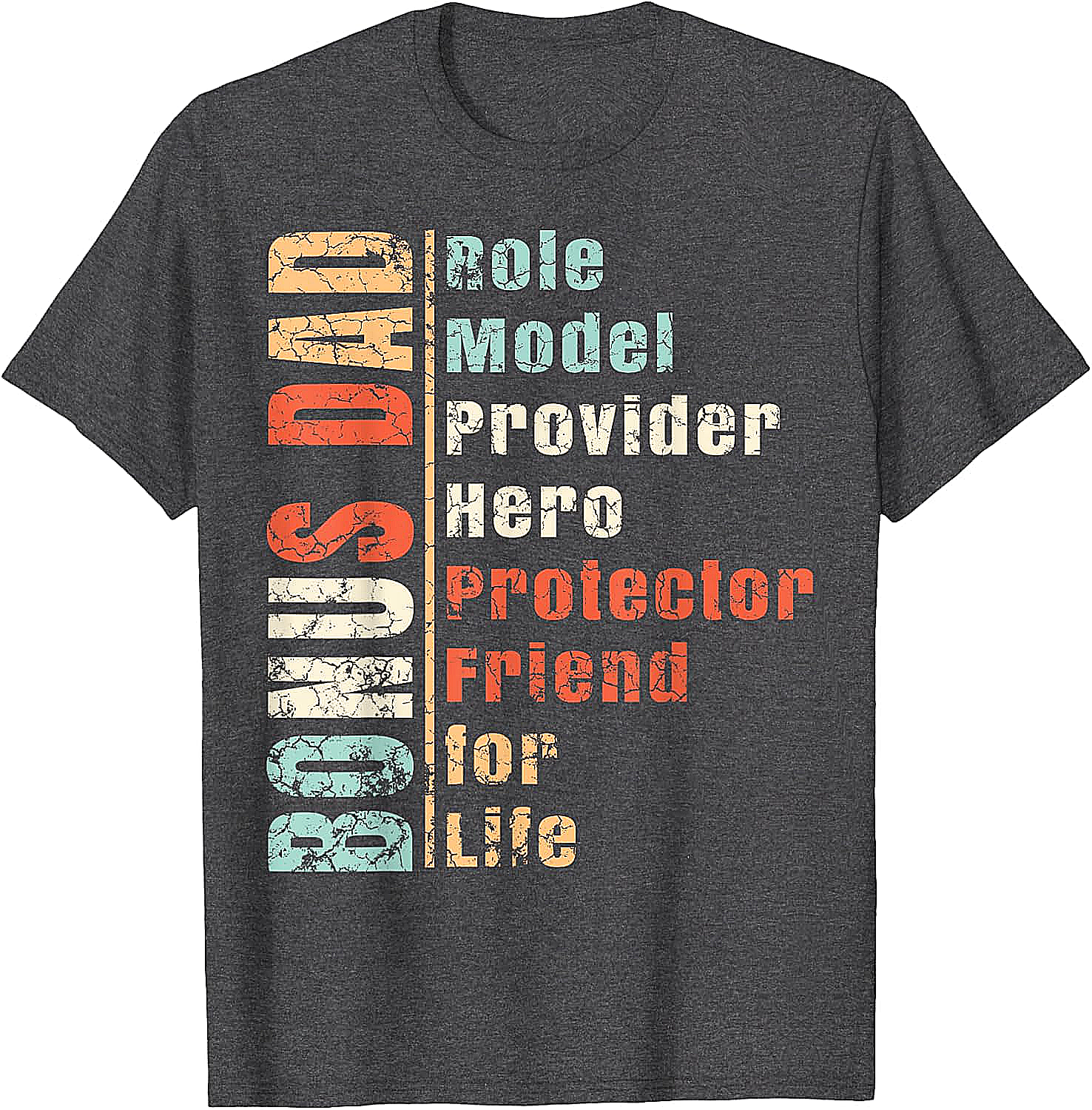 Retro Bonus Dad Graphic Tee Best Stepdad Gift Shirt