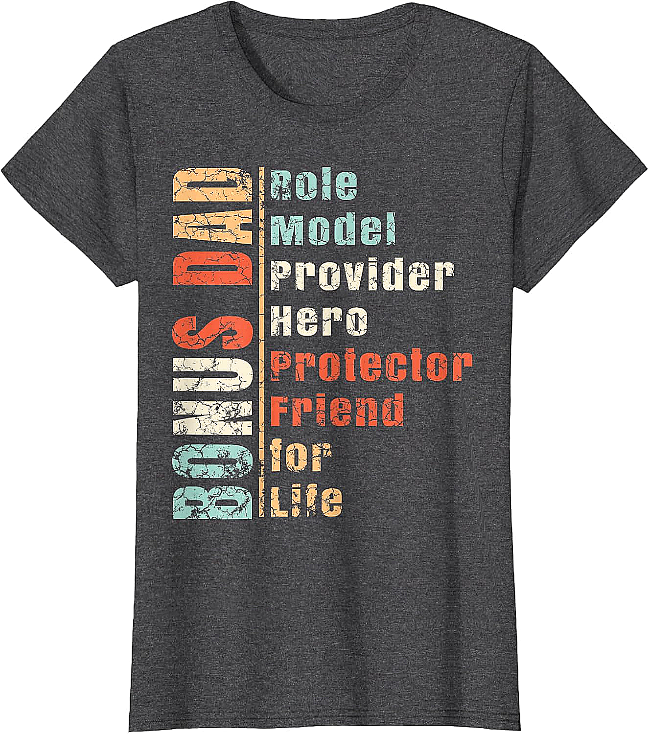 Retro Bonus Dad Graphic Tee Best Stepdad Gift Shirt