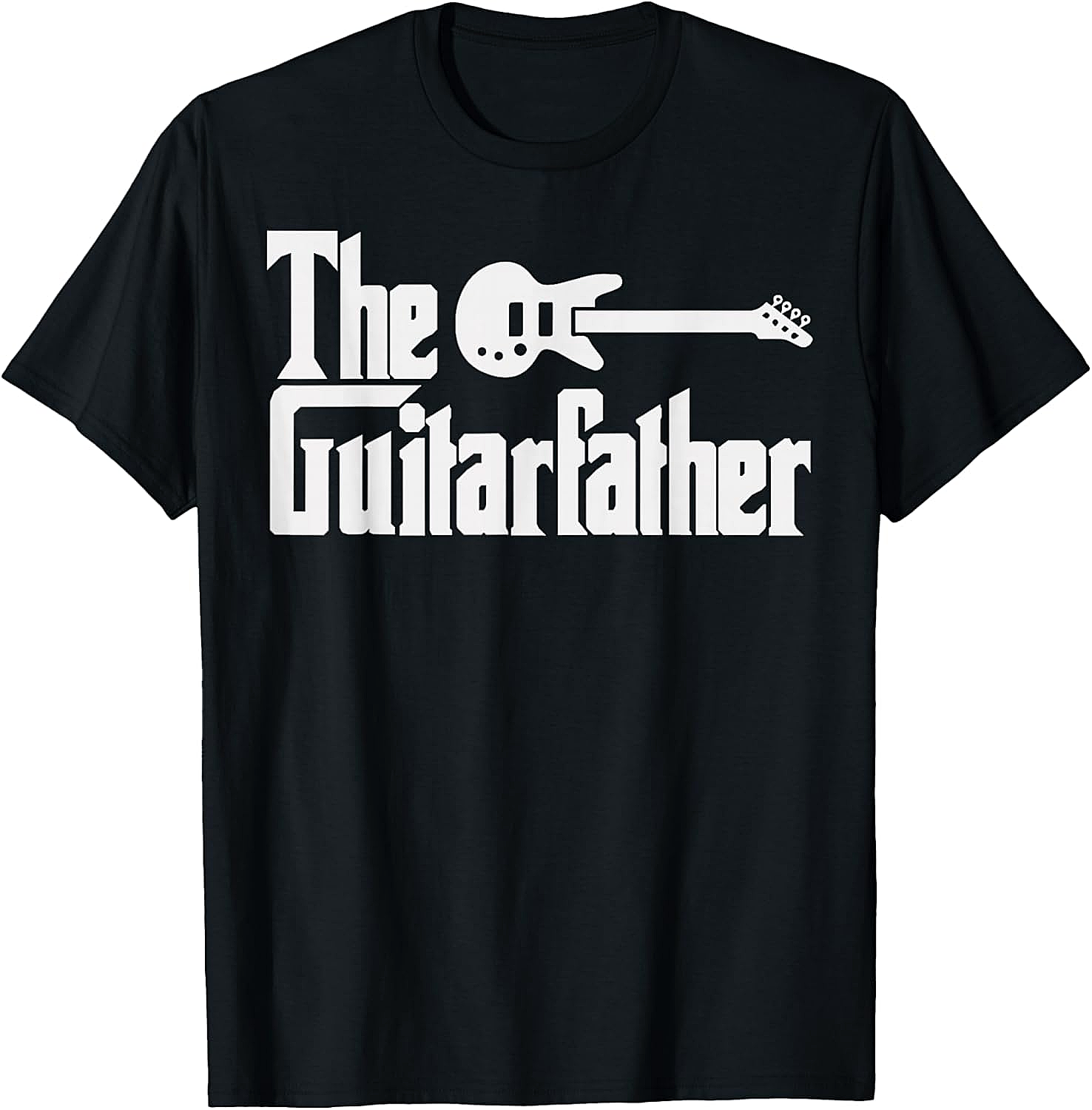 The Guitarfather T-Shirt Funny Guitar Dad Graphic Tee