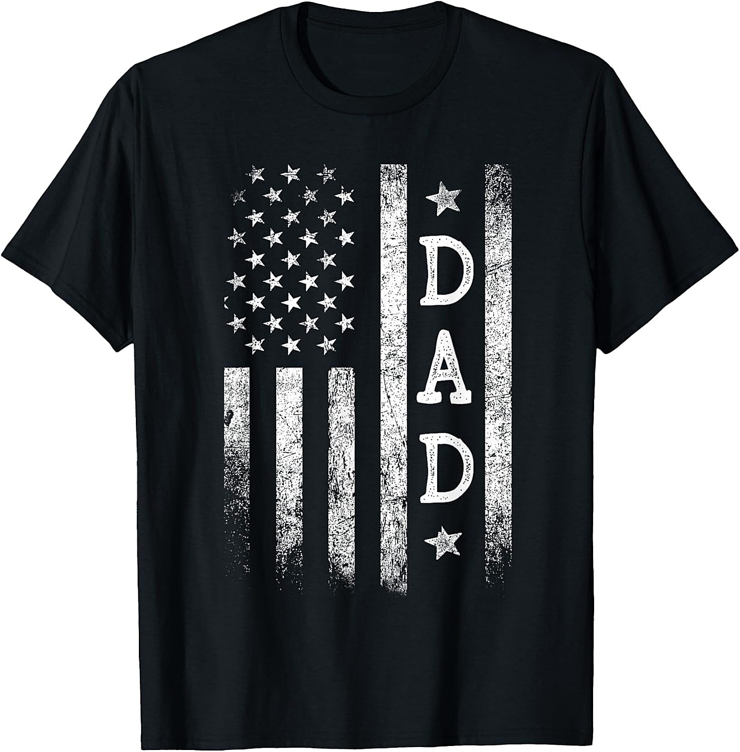American Flag Dad T-Shirt Patriotic Graphic Tee