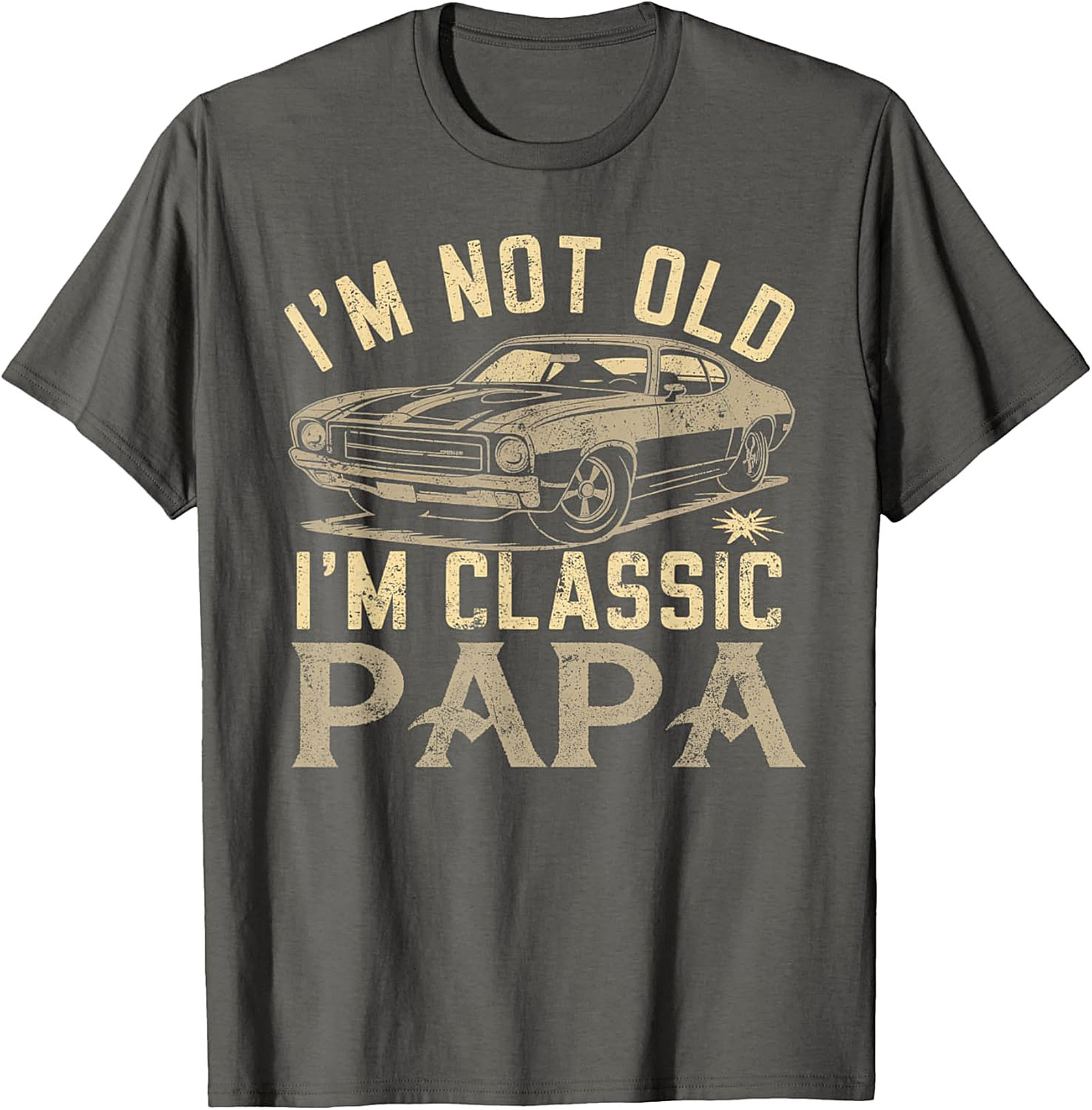 Classic Papa T-Shirt | Vintage Muscle Car Funny Tee
