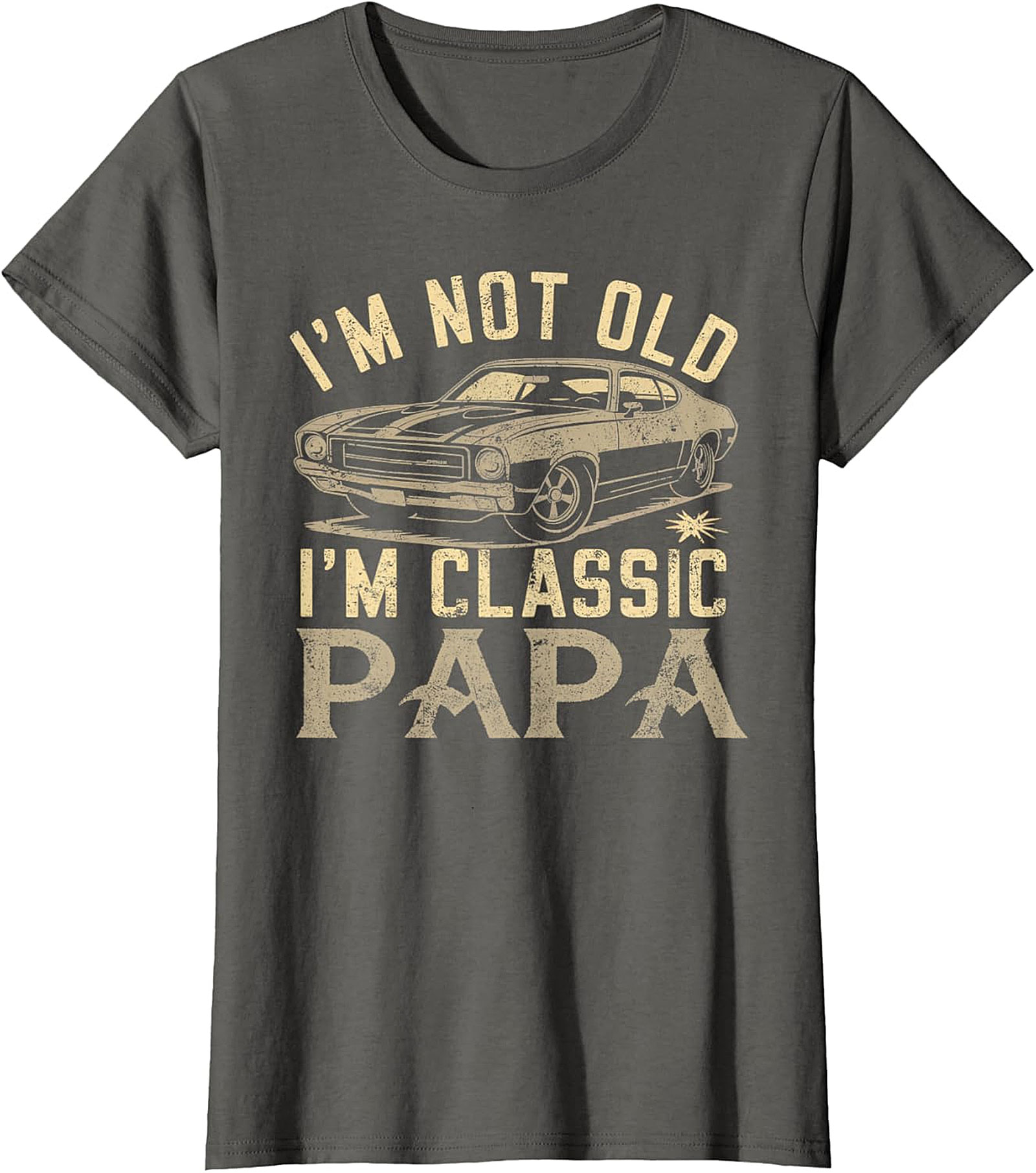 Classic Papa T-Shirt | Vintage Muscle Car Funny Tee