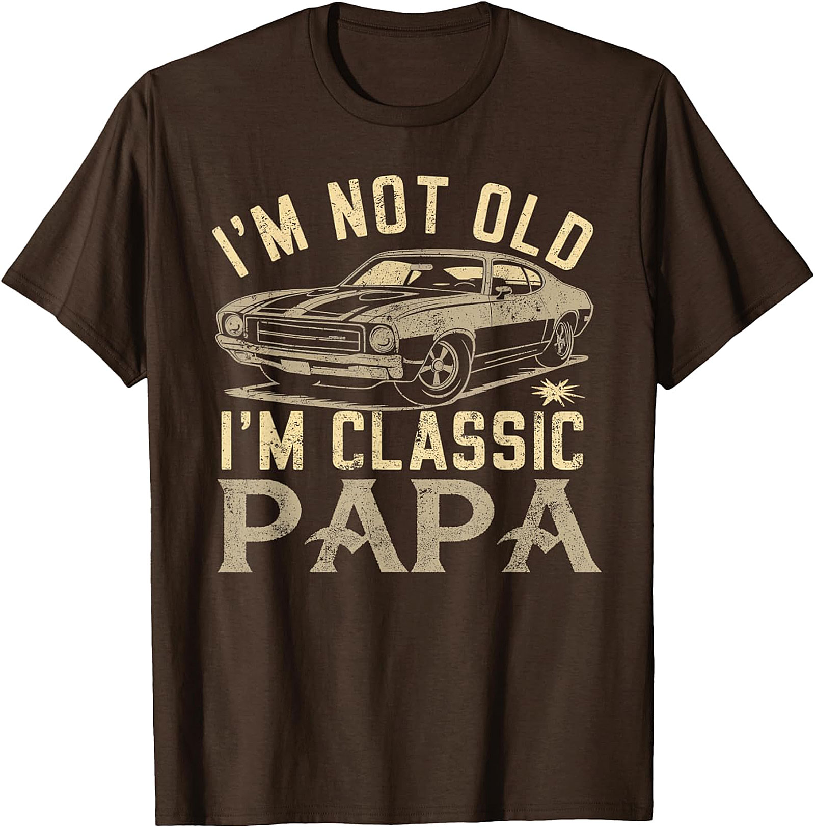 Classic Papa T-Shirt | Vintage Muscle Car Funny Tee