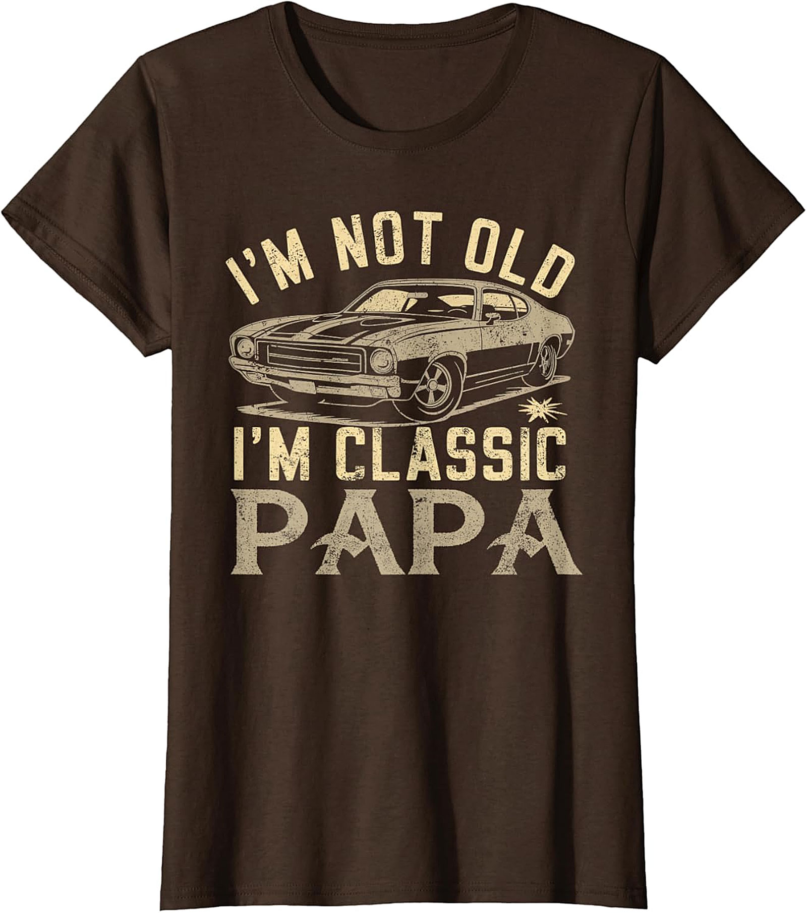 Classic Papa T-Shirt | Vintage Muscle Car Funny Tee