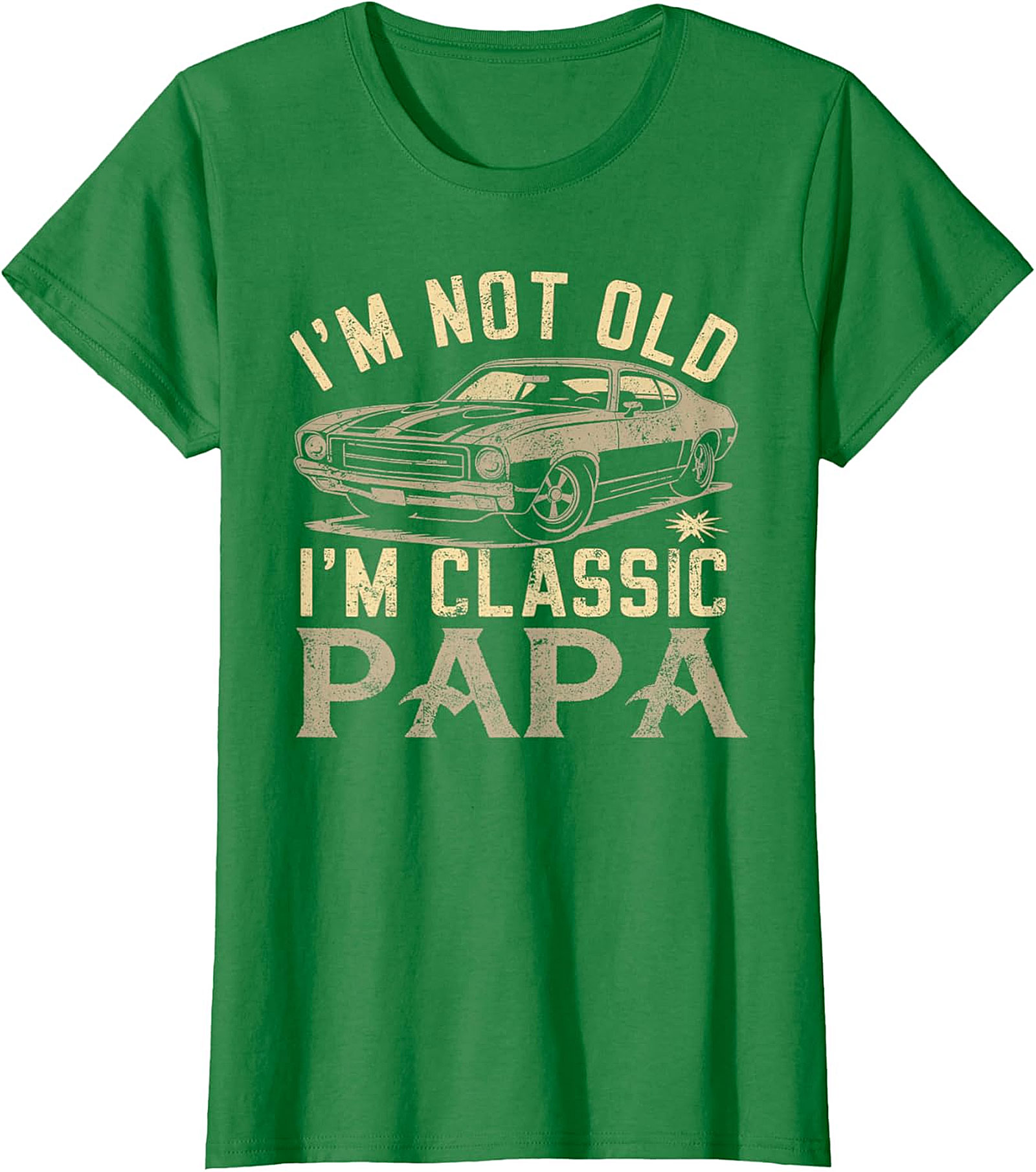 Classic Papa T-Shirt | Vintage Muscle Car Funny Tee