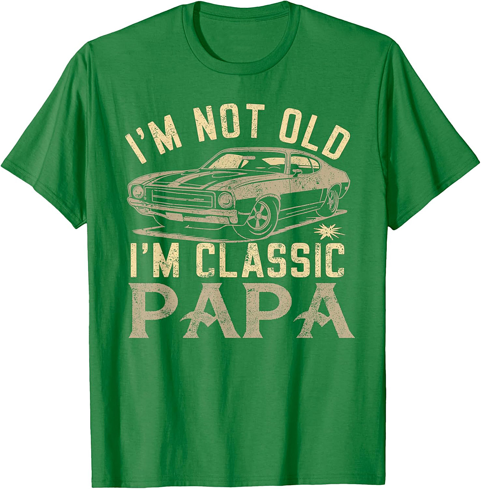 Classic Papa T-Shirt | Vintage Muscle Car Funny Tee