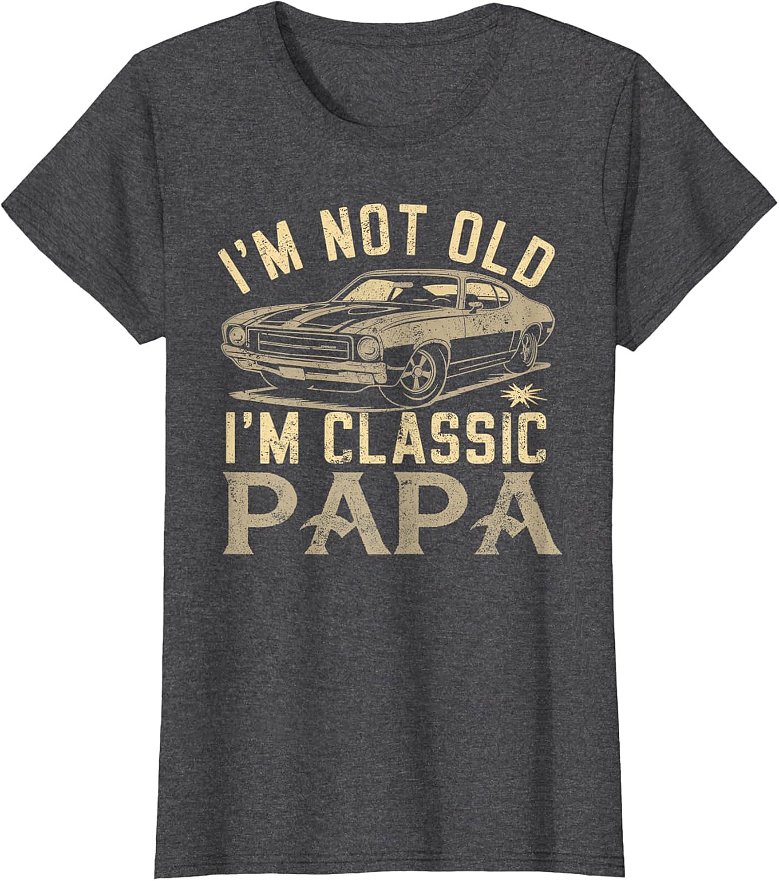 Classic Papa T-Shirt | Vintage Muscle Car Funny Tee
