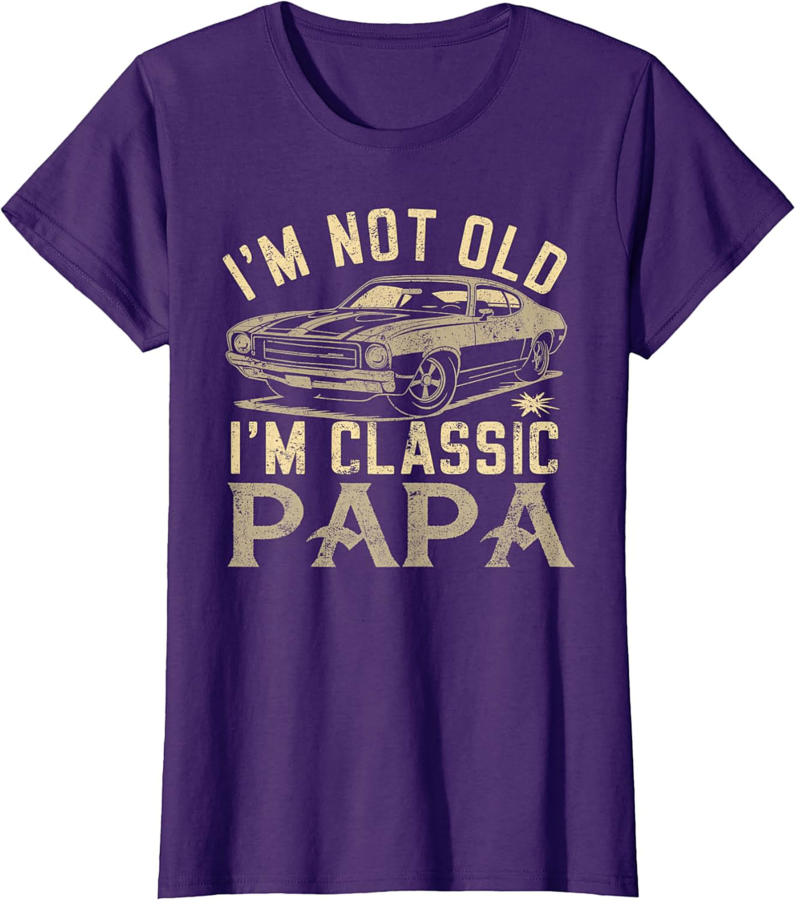 Classic Papa T-Shirt | Vintage Muscle Car Funny Tee