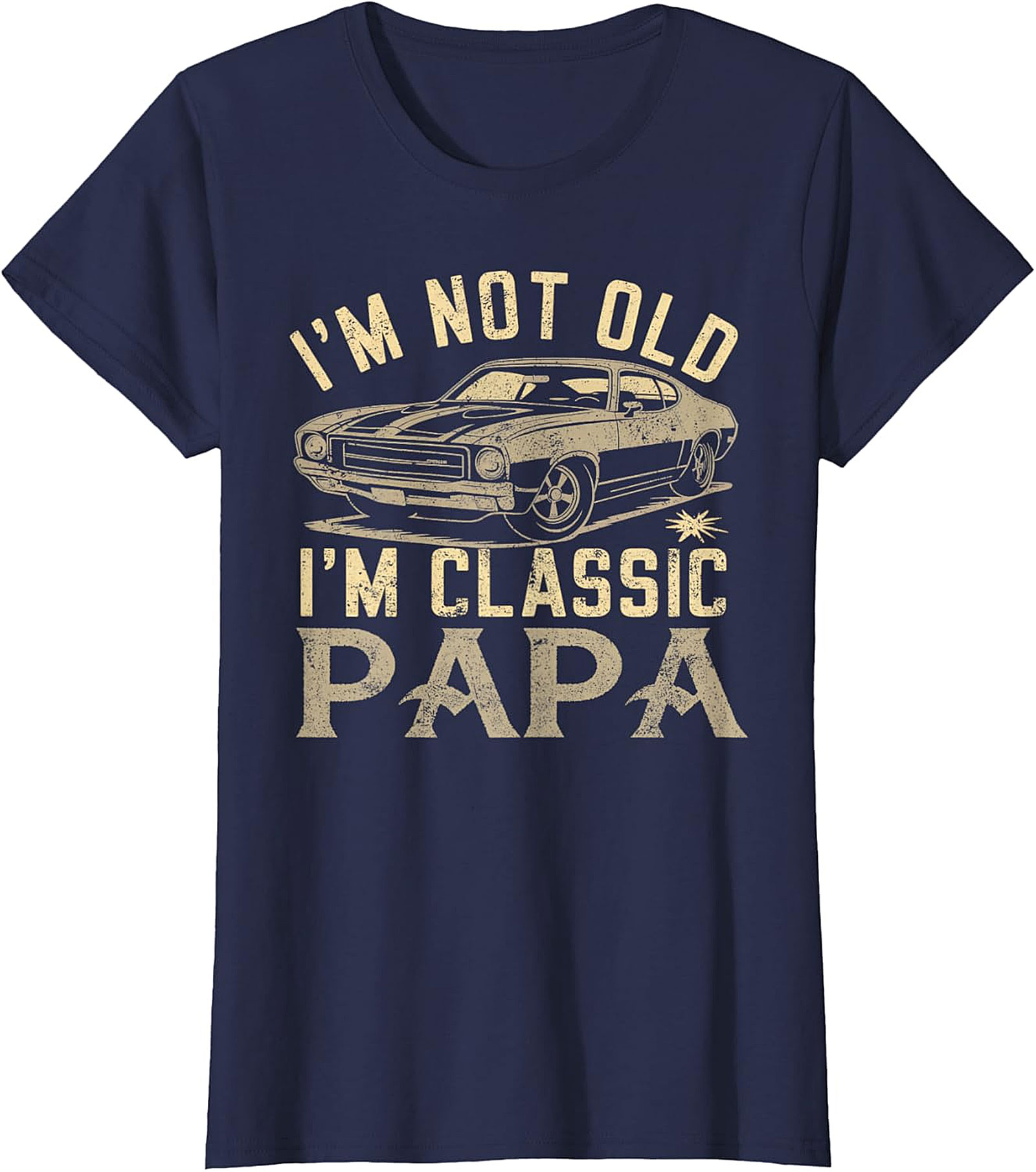 Classic Papa T-Shirt | Vintage Muscle Car Funny Tee