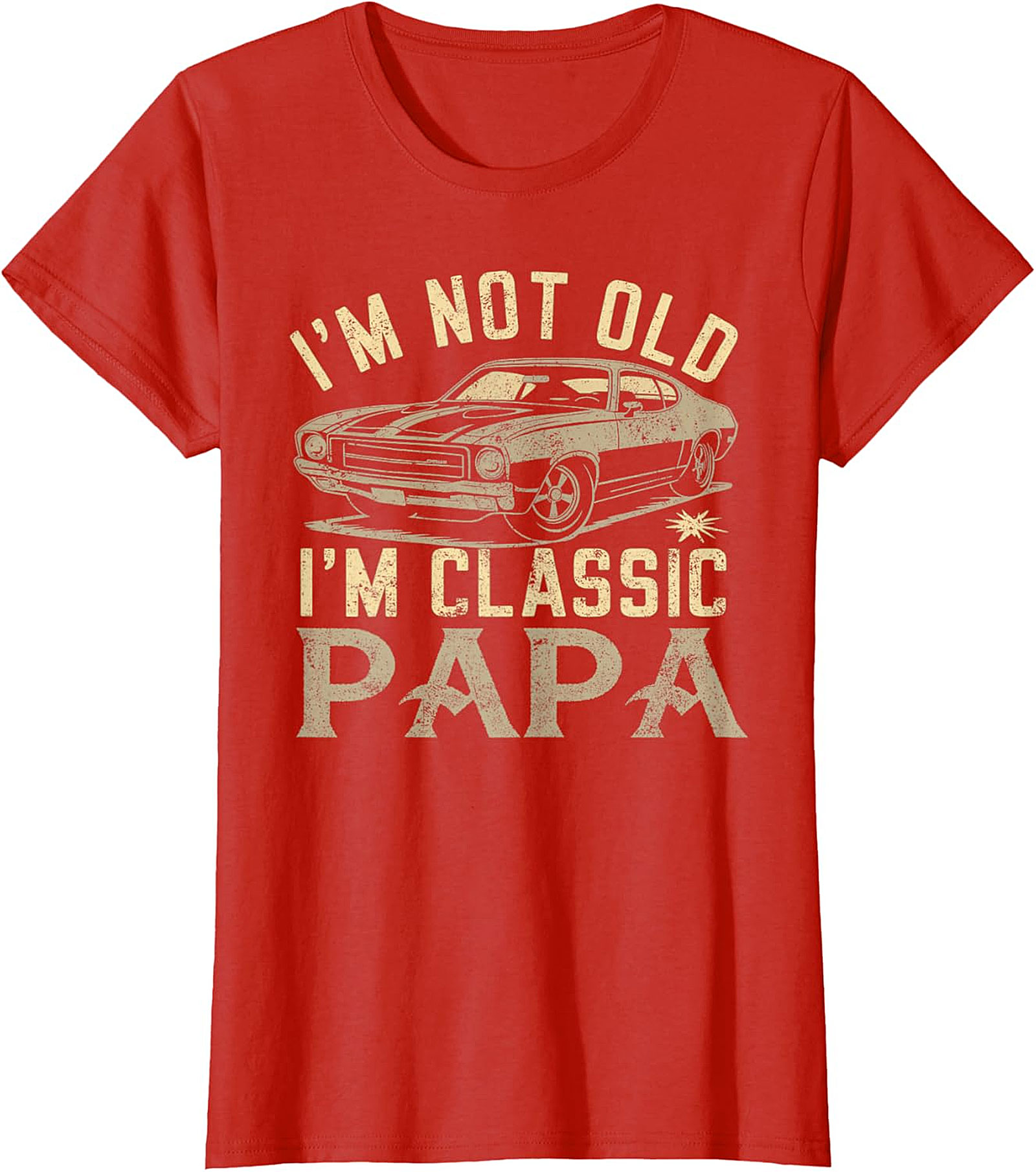 Classic Papa T-Shirt | Vintage Muscle Car Funny Tee