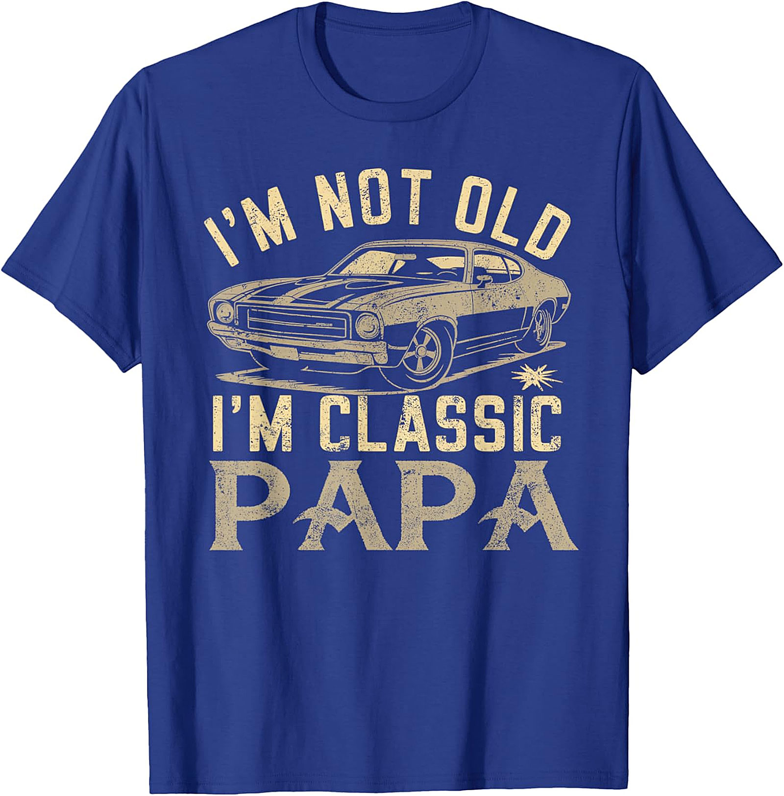 Classic Papa T-Shirt | Vintage Muscle Car Funny Tee
