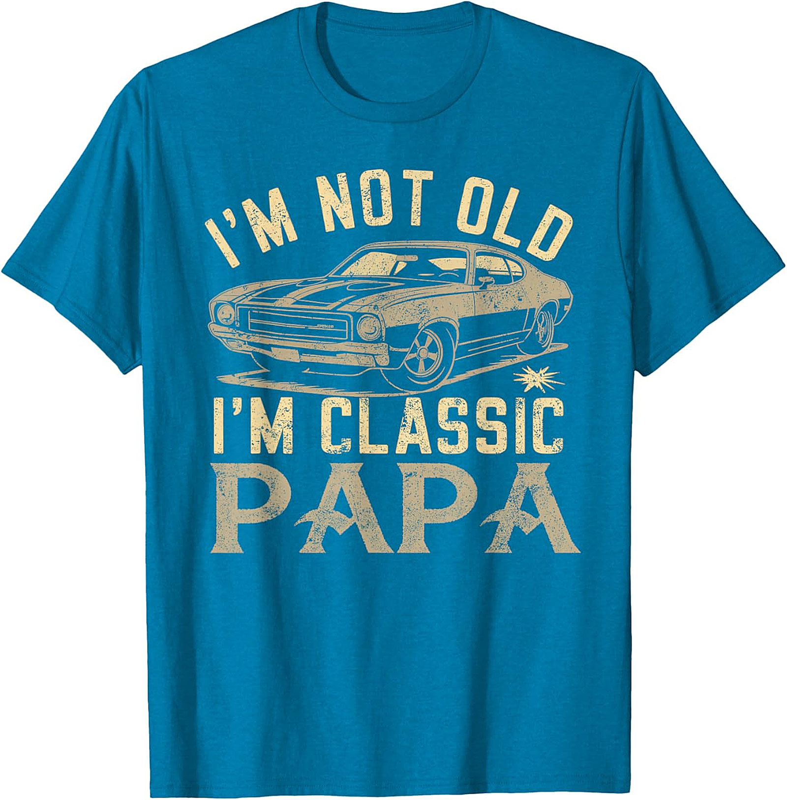 Classic Papa T-Shirt | Vintage Muscle Car Funny Tee