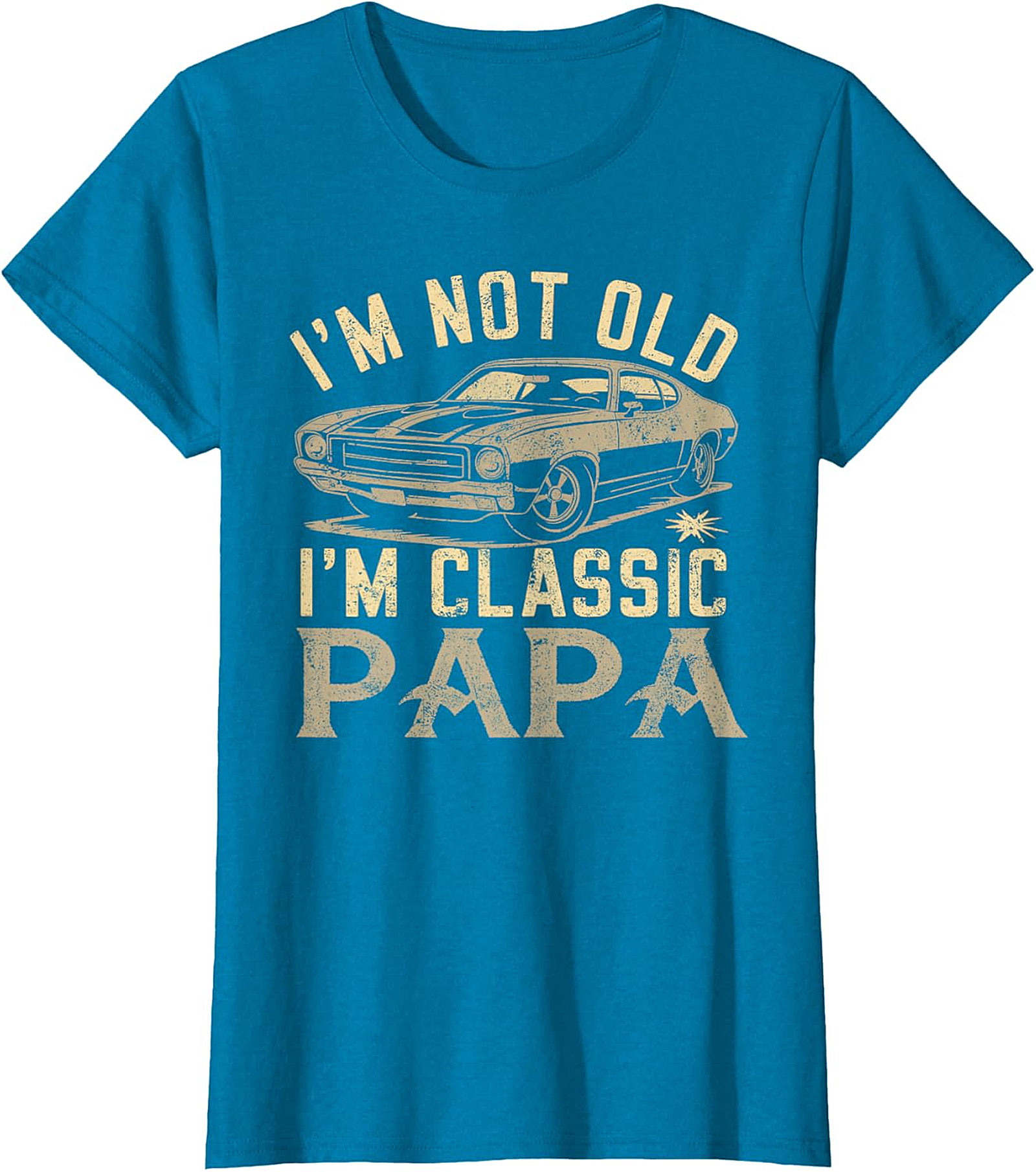 Classic Papa T-Shirt | Vintage Muscle Car Funny Tee