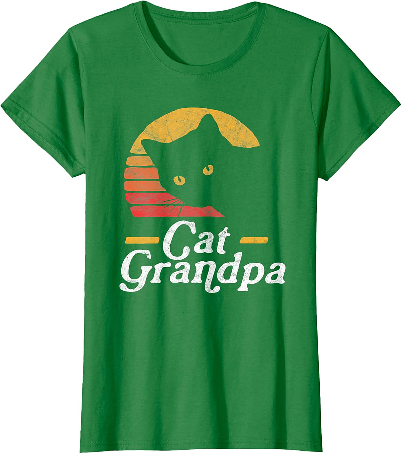  Retro Cat Grandpa Shirt | Funny Black Cat Graphic Tee