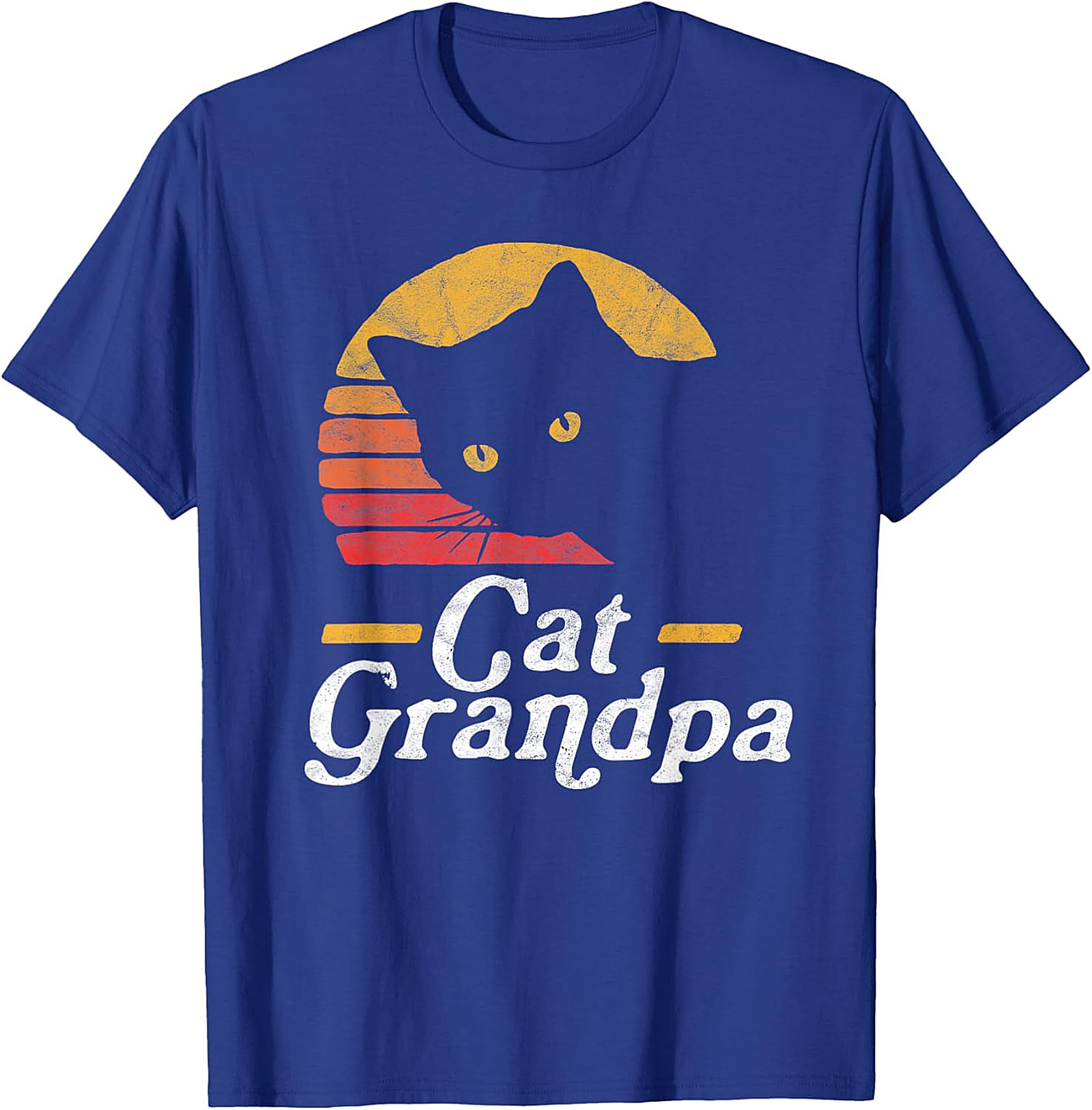 Retro Cat Grandpa Shirt | Funny Black Cat Graphic Tee