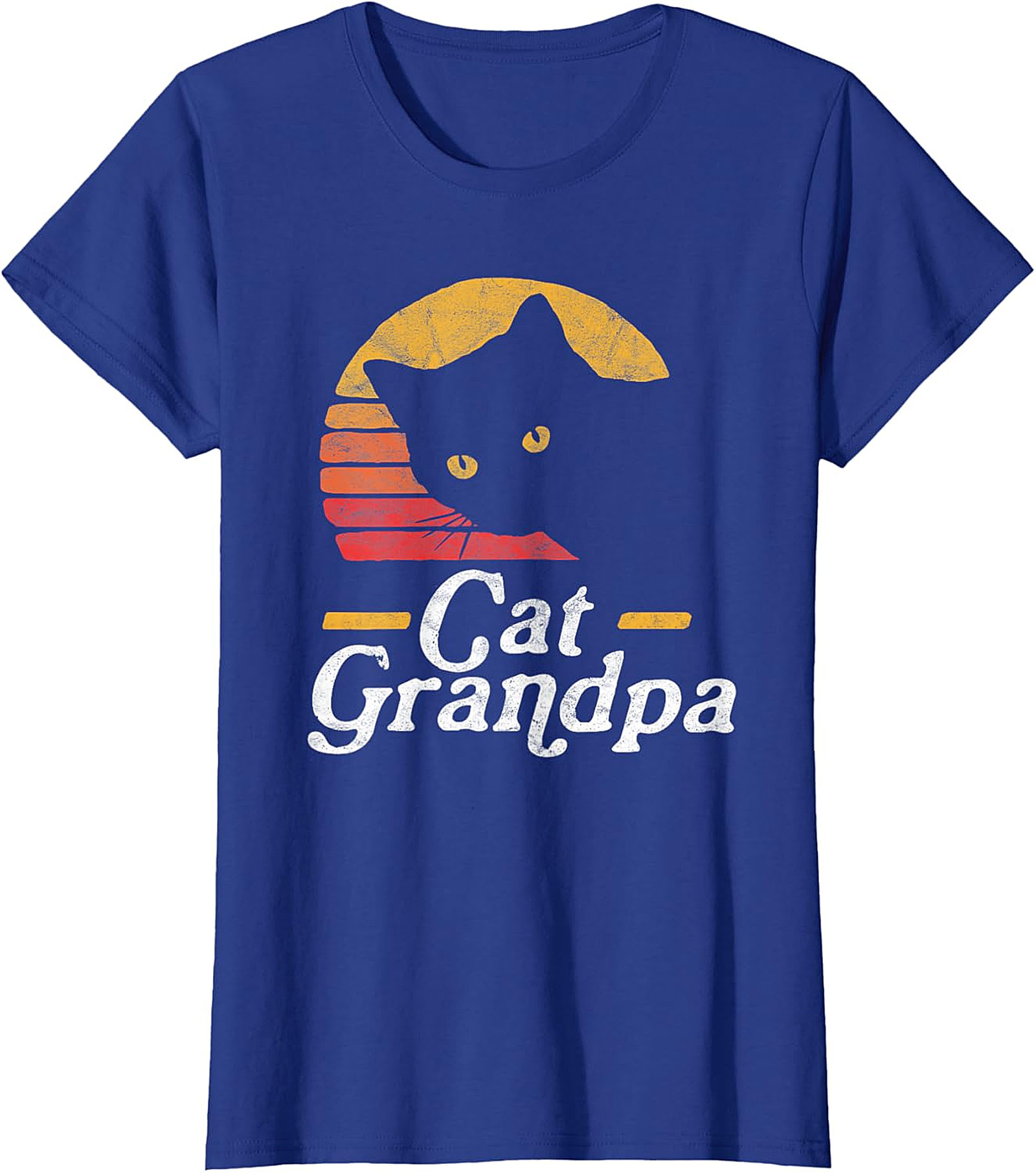  Retro Cat Grandpa Shirt | Funny Black Cat Graphic Tee