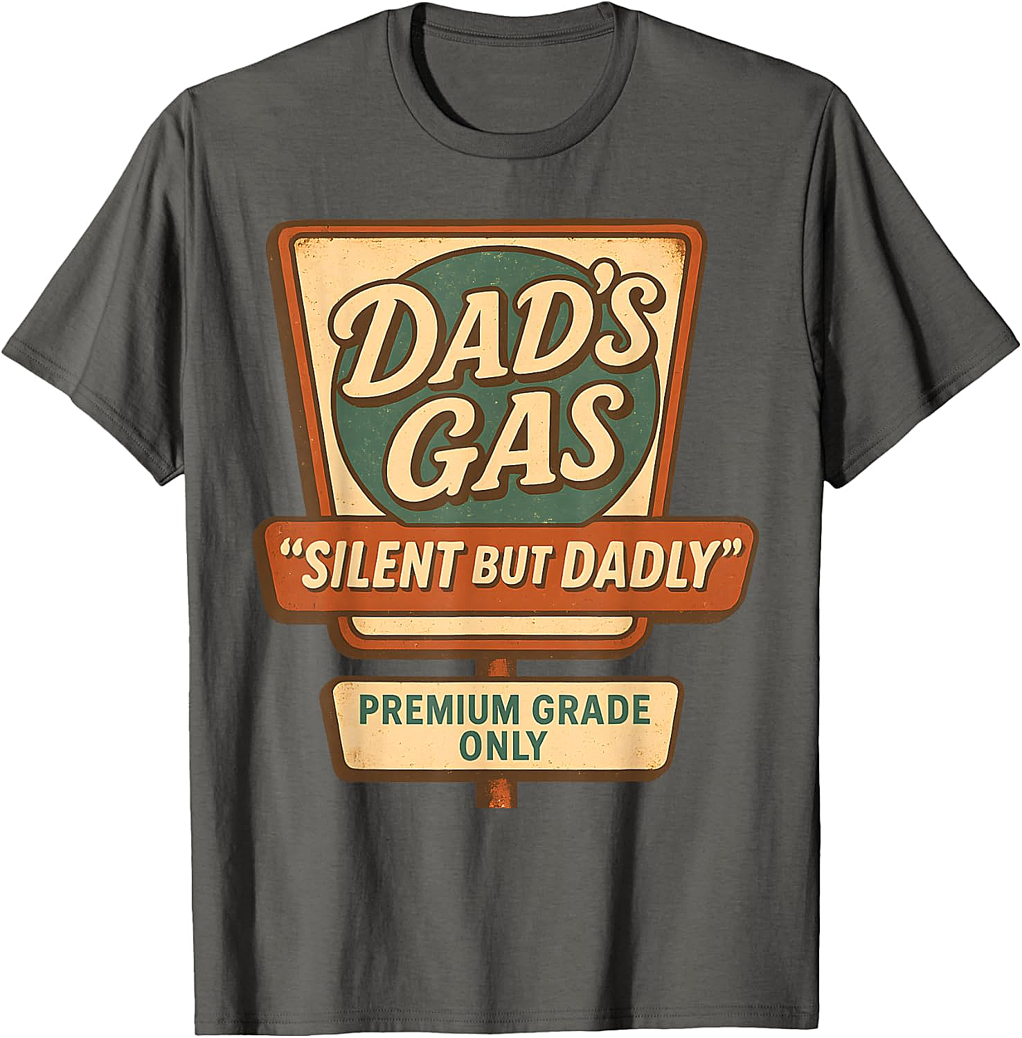 Dad's Gas "Silent But Dadly" Graphic Tee Funny Dad Gift
