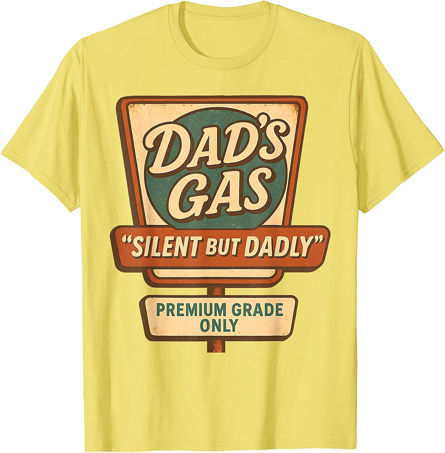 Dad's Gas "Silent But Dadly" Graphic Tee Funny Dad Gift